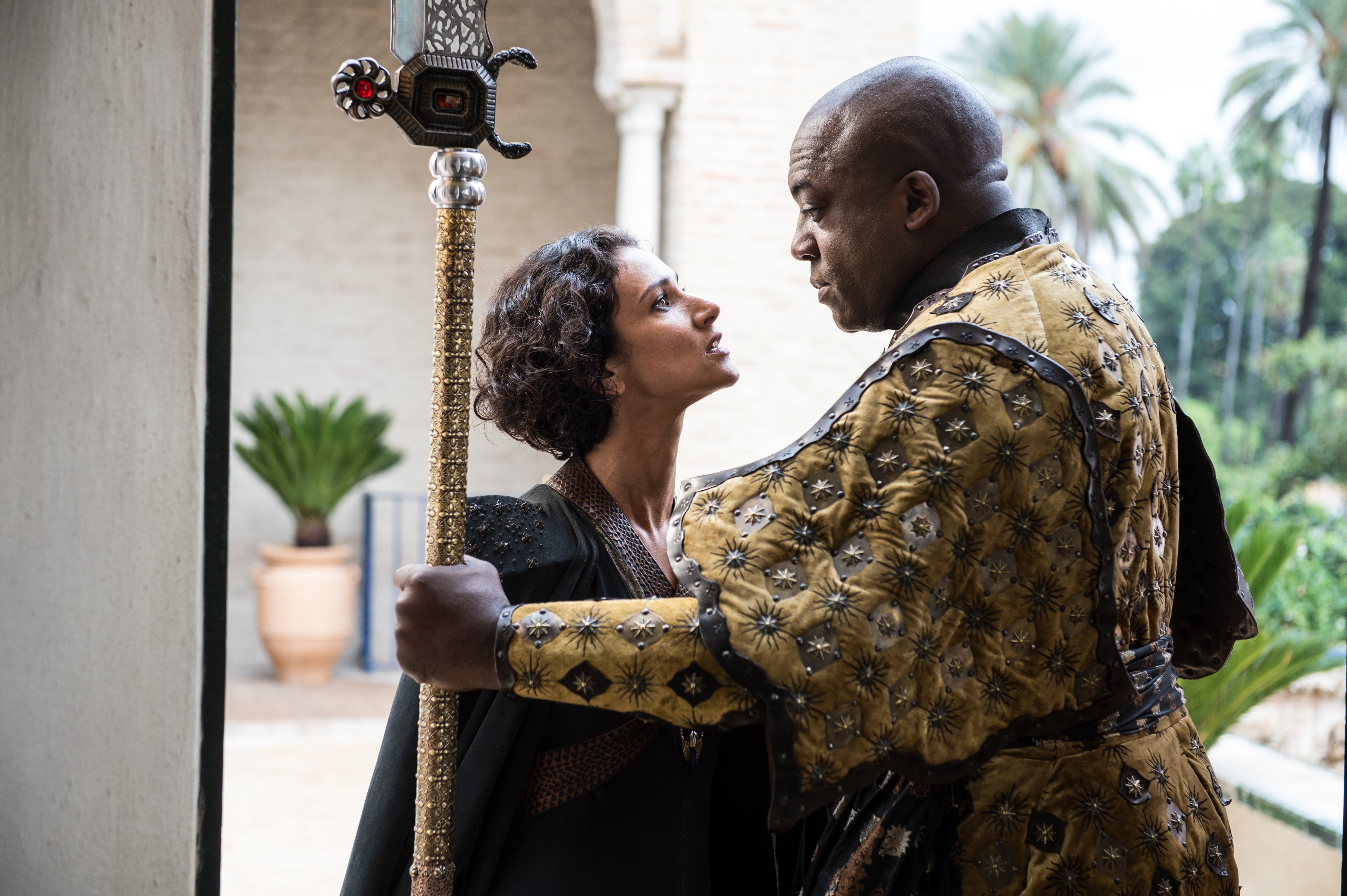 Ellaria Sand and Areo Hotah from Game of Thrones HD Wallpaper