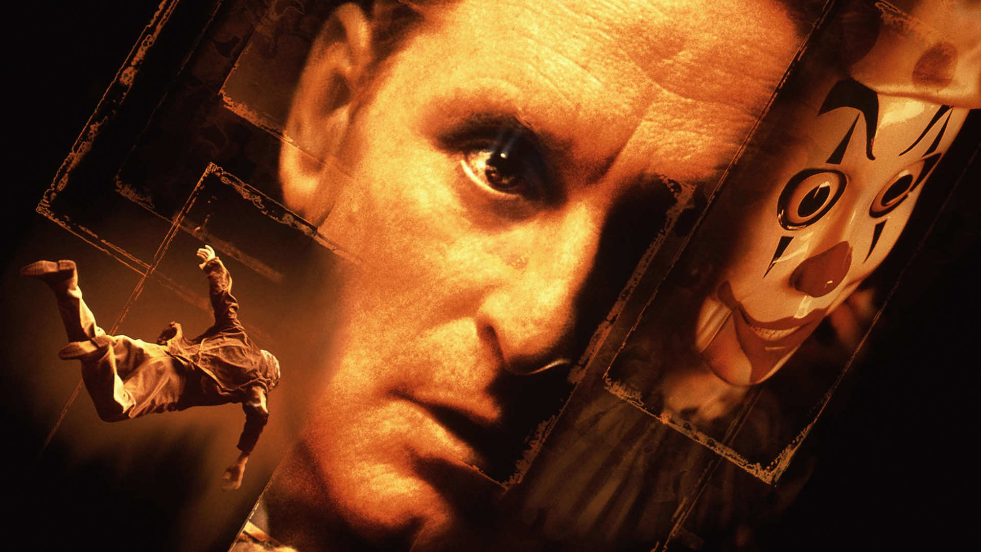 Michael Douglas and a clown mask HD Wallpaper