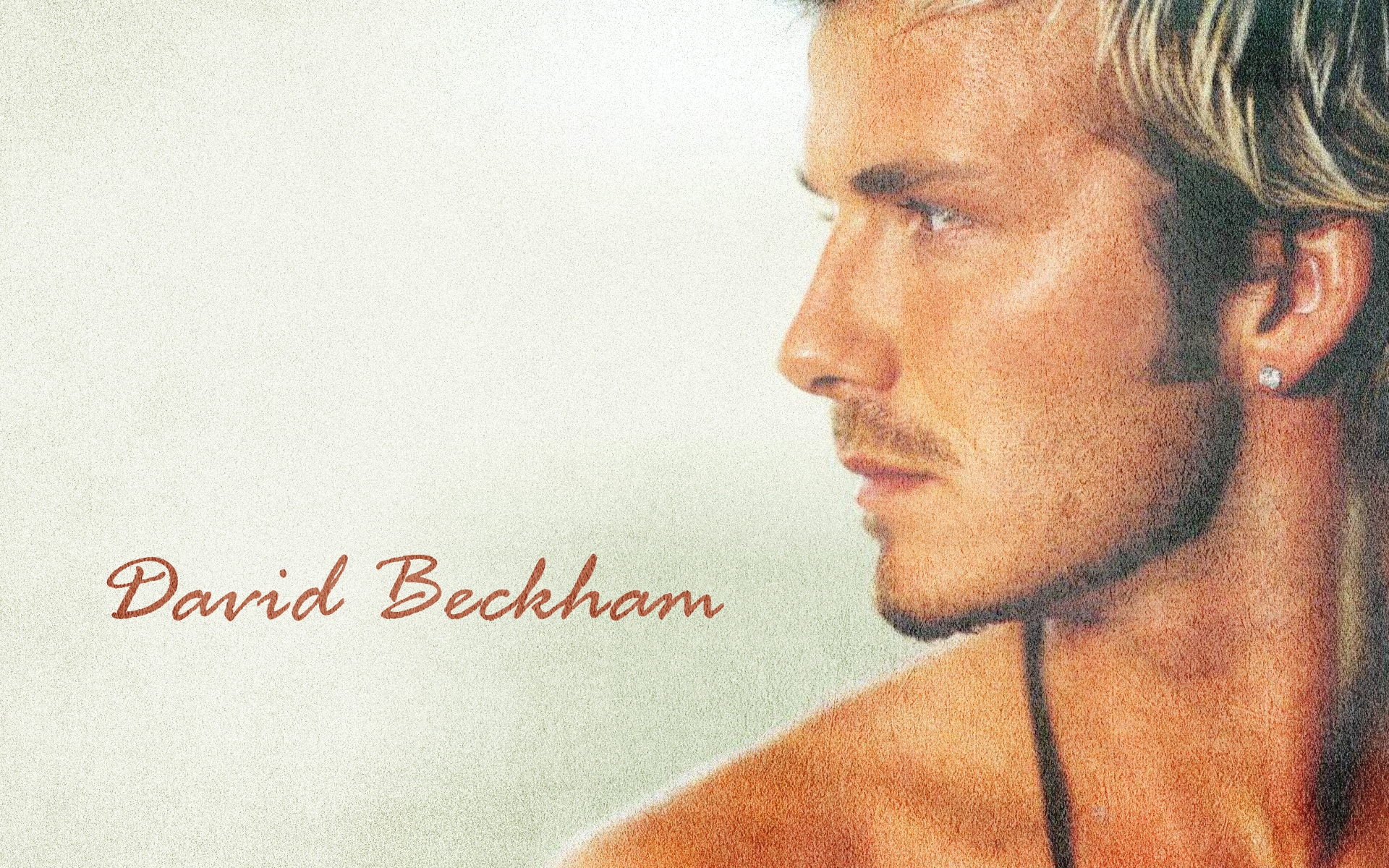 David Beckham portrait HD Wallpaper