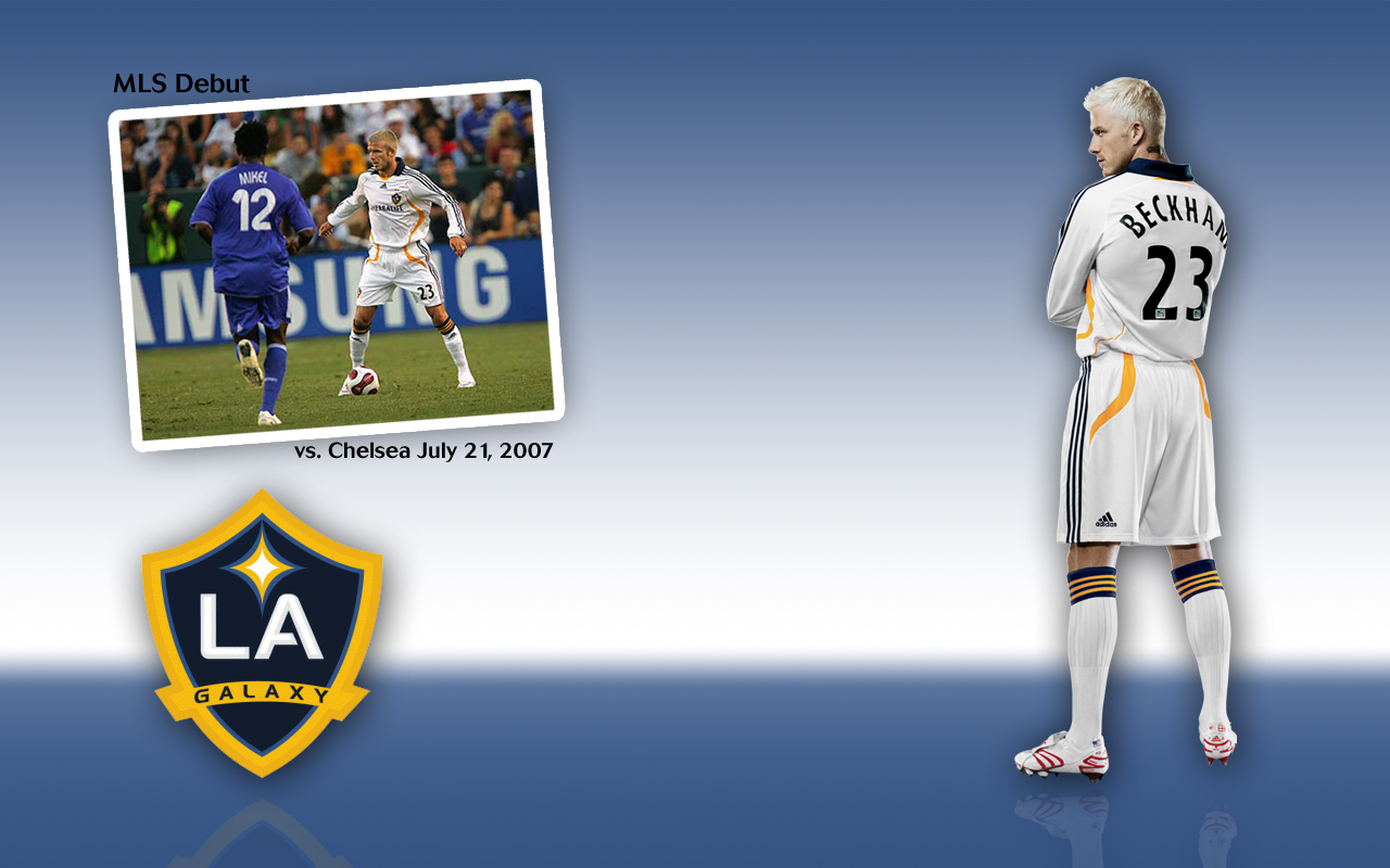 David Beckham LA Galaxy MLS Debut HD Wallpaper