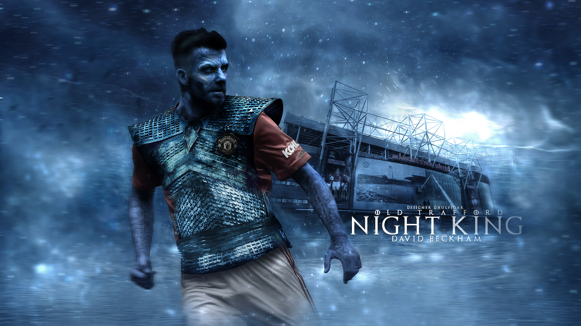 David Beckham as Night King at Old Trafford HD Wallpaper