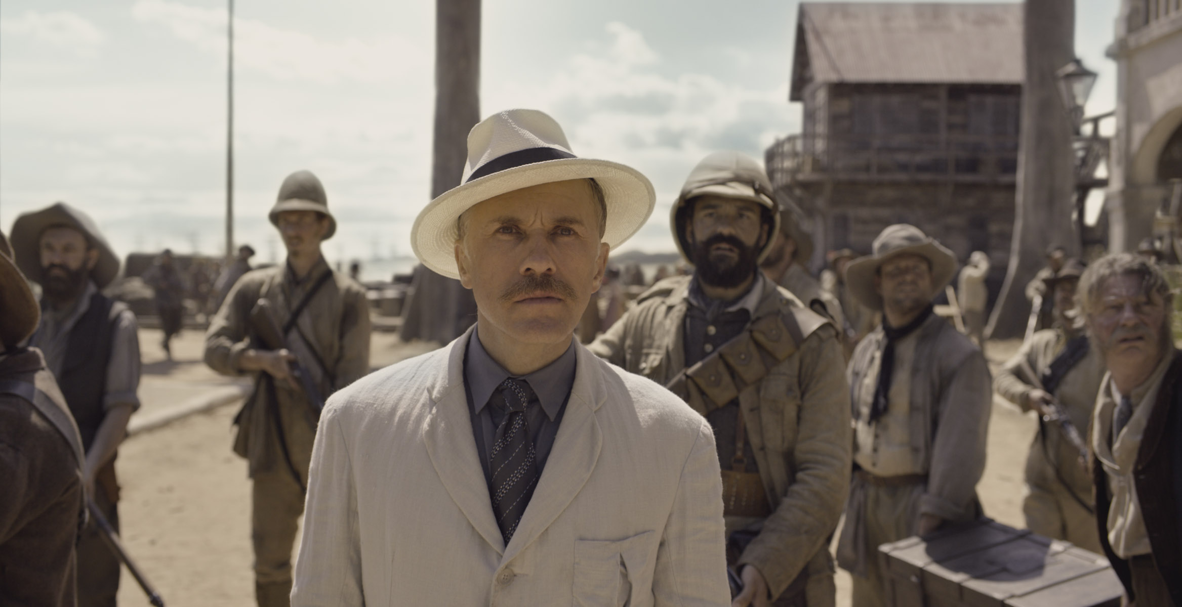 Christoph Waltz in a colonial setting HD Wallpaper