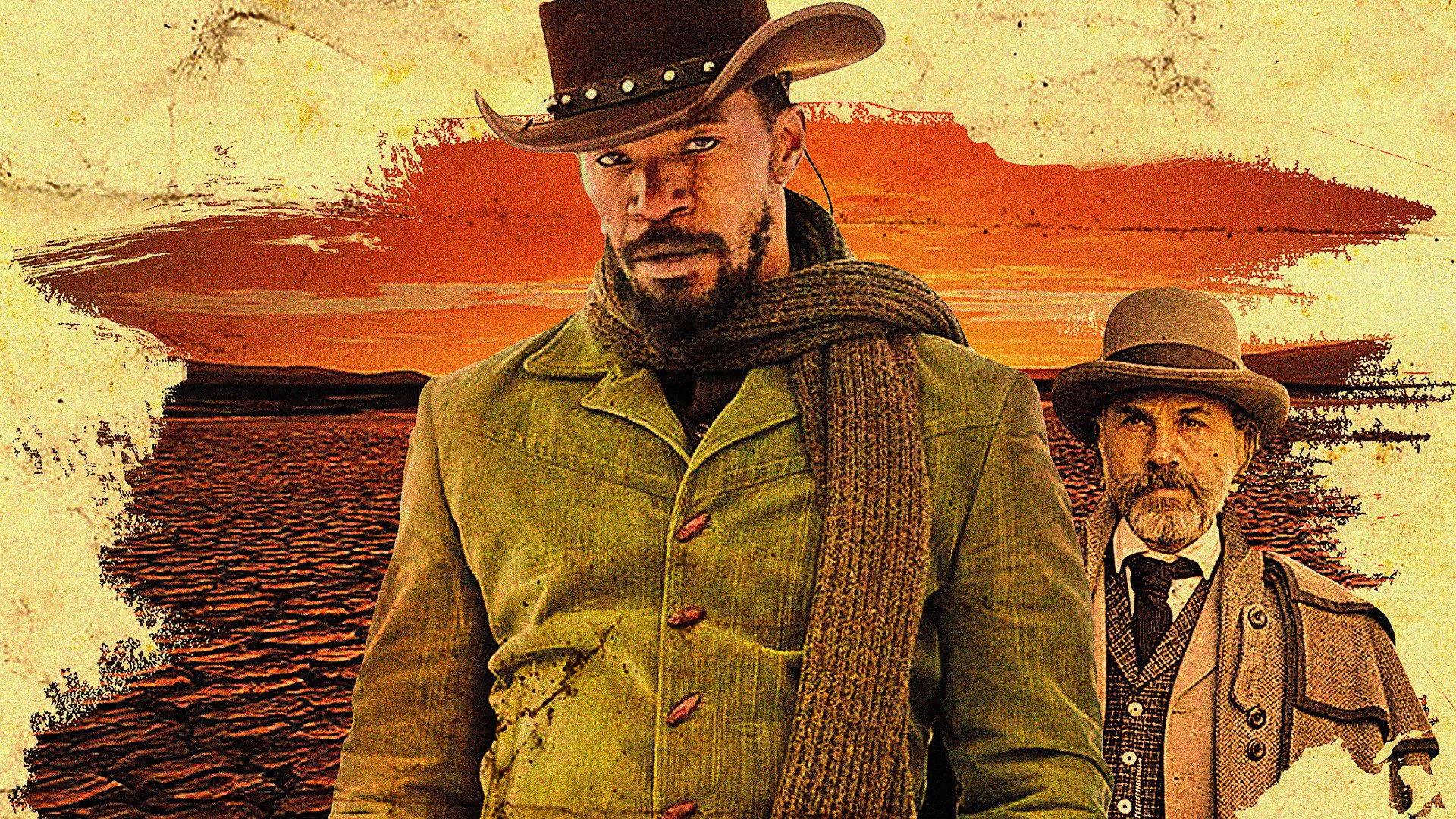 Jamie Foxx and Christoph Waltz in Django Unchained HD Wallpaper