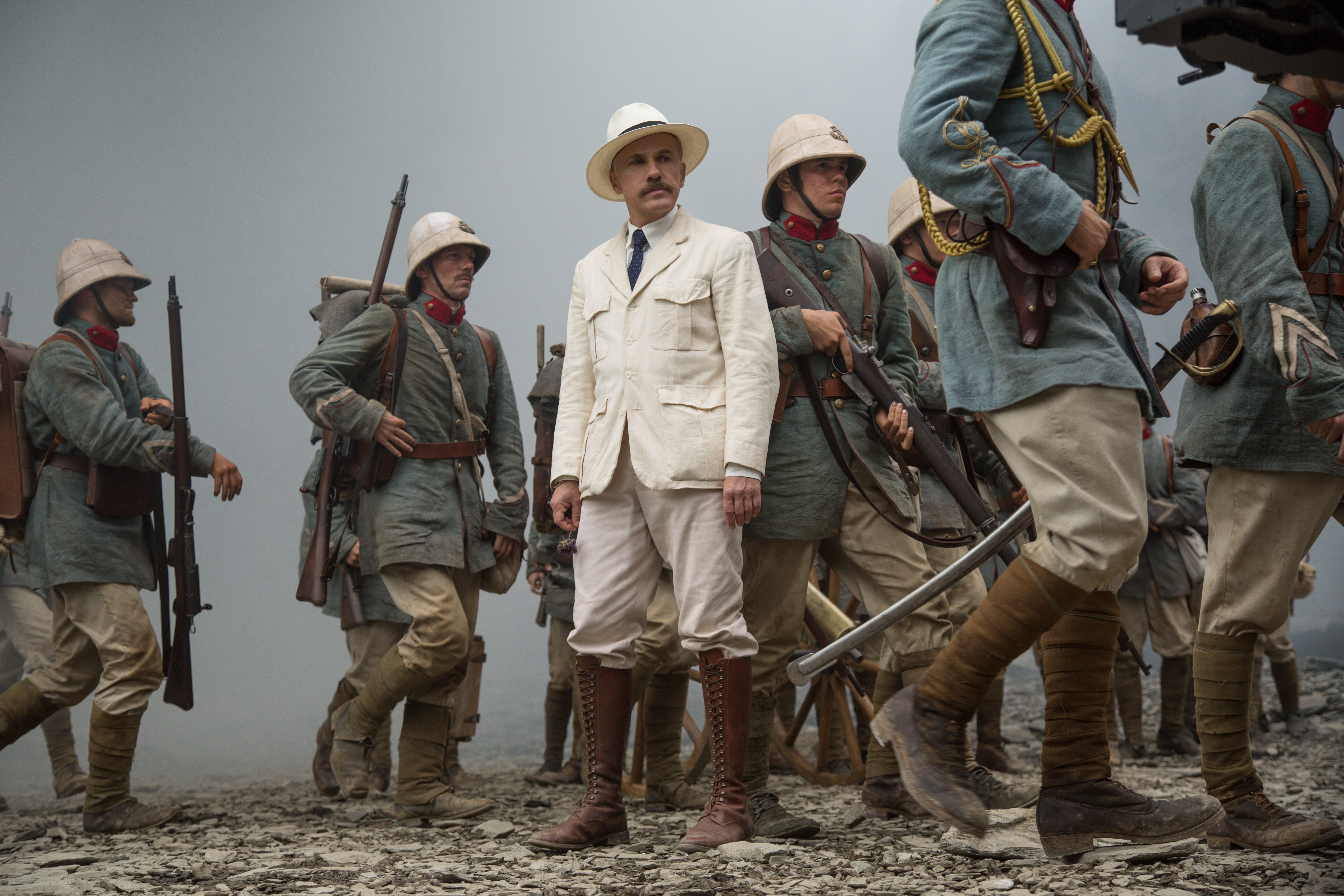 Christoph Waltz in military formation HD Wallpaper