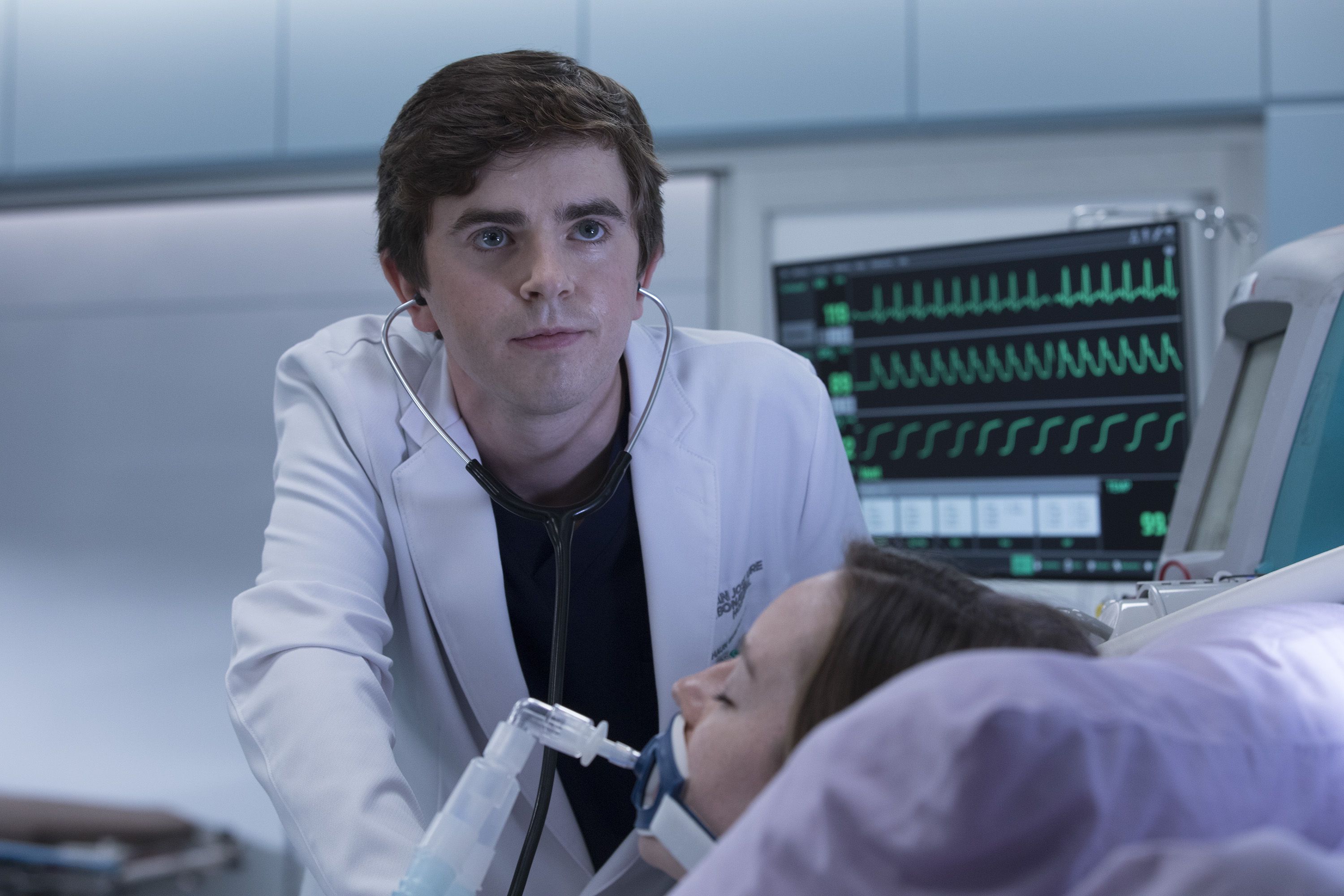 Freddie Highmore as Shaun Murphy in The Good Doctor HD Wallpaper