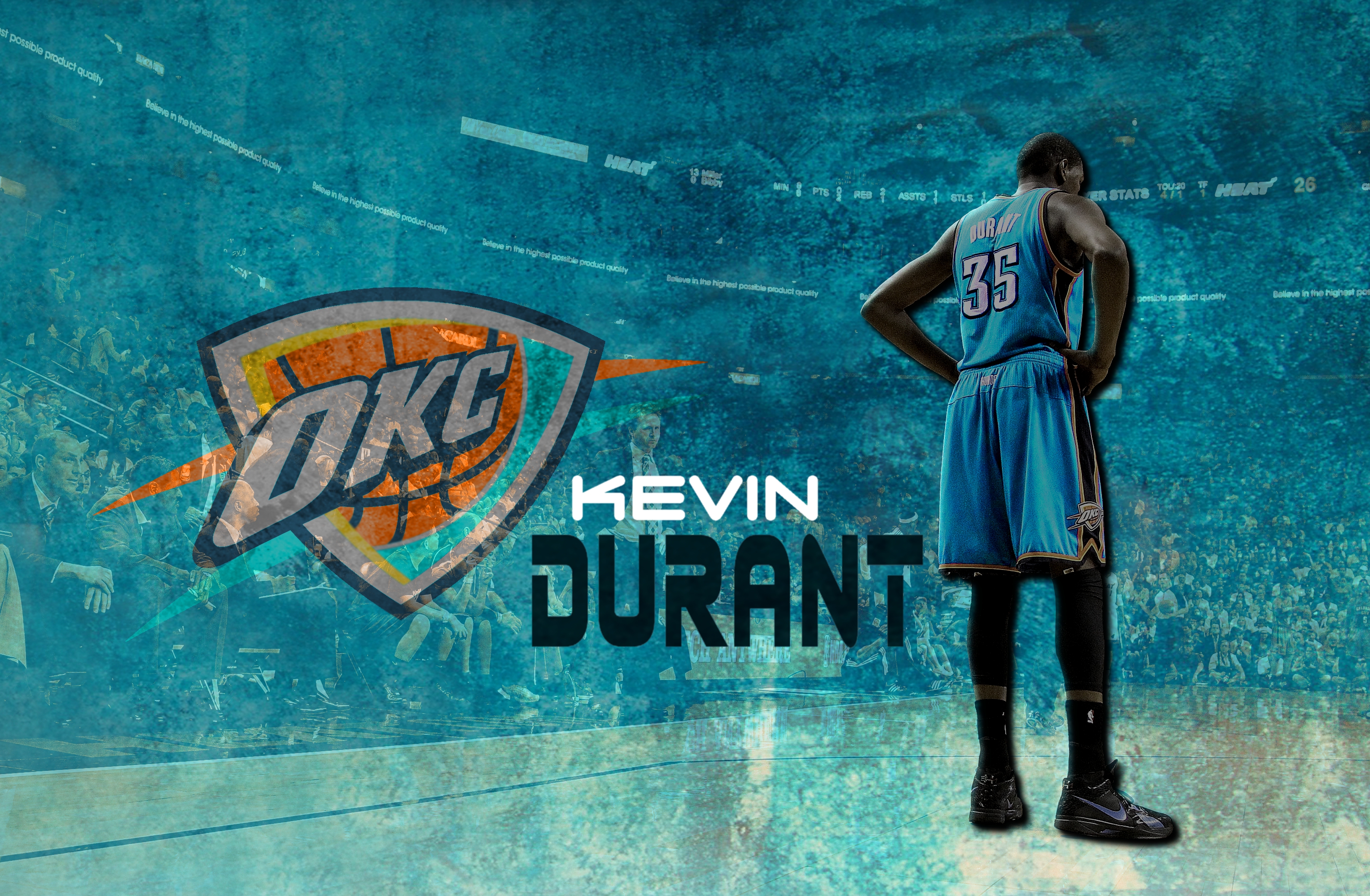 Kevin Durant Oklahoma City Thunder HD Wallpaper