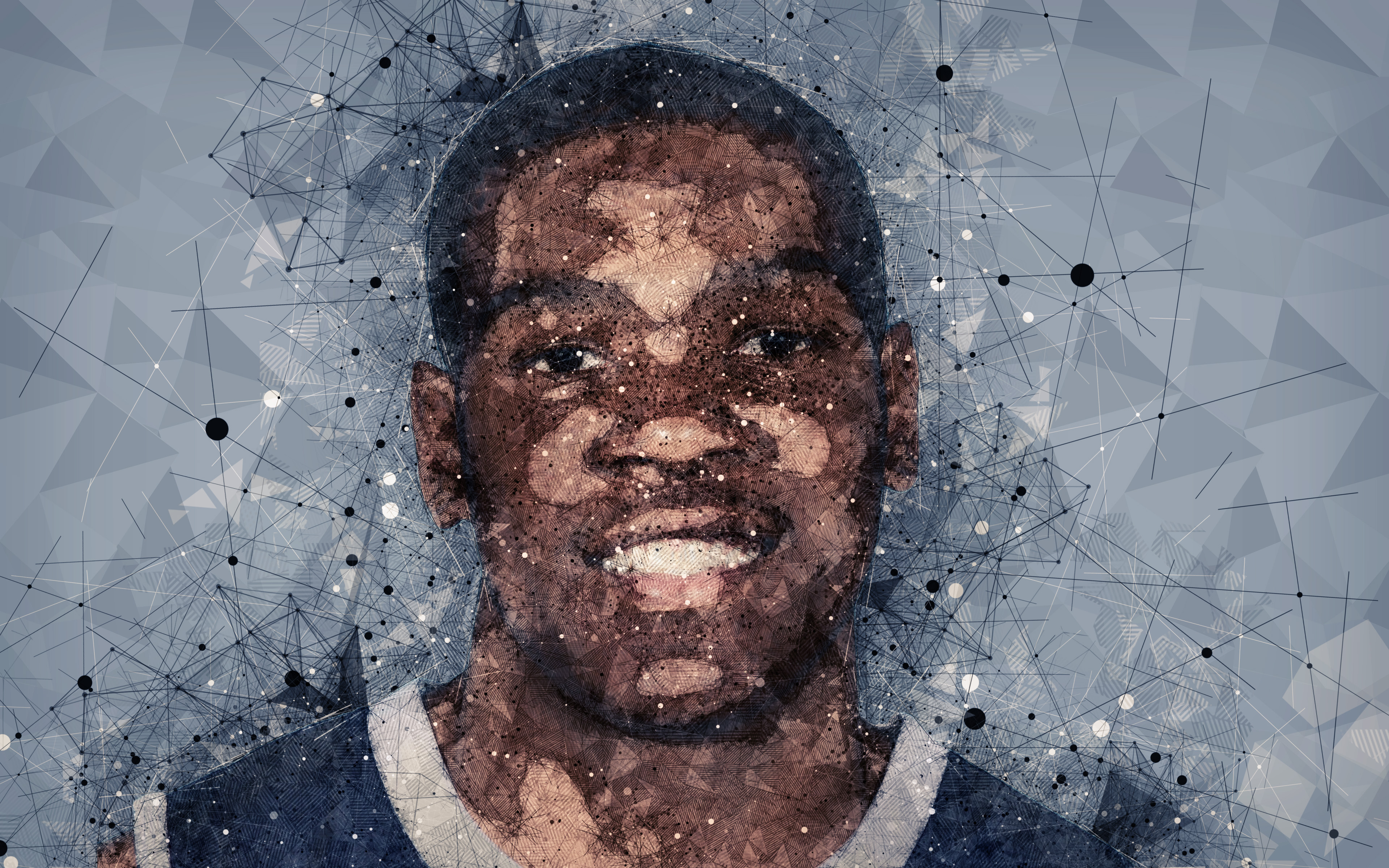 Kevin Durant abstract portrait HD Wallpaper