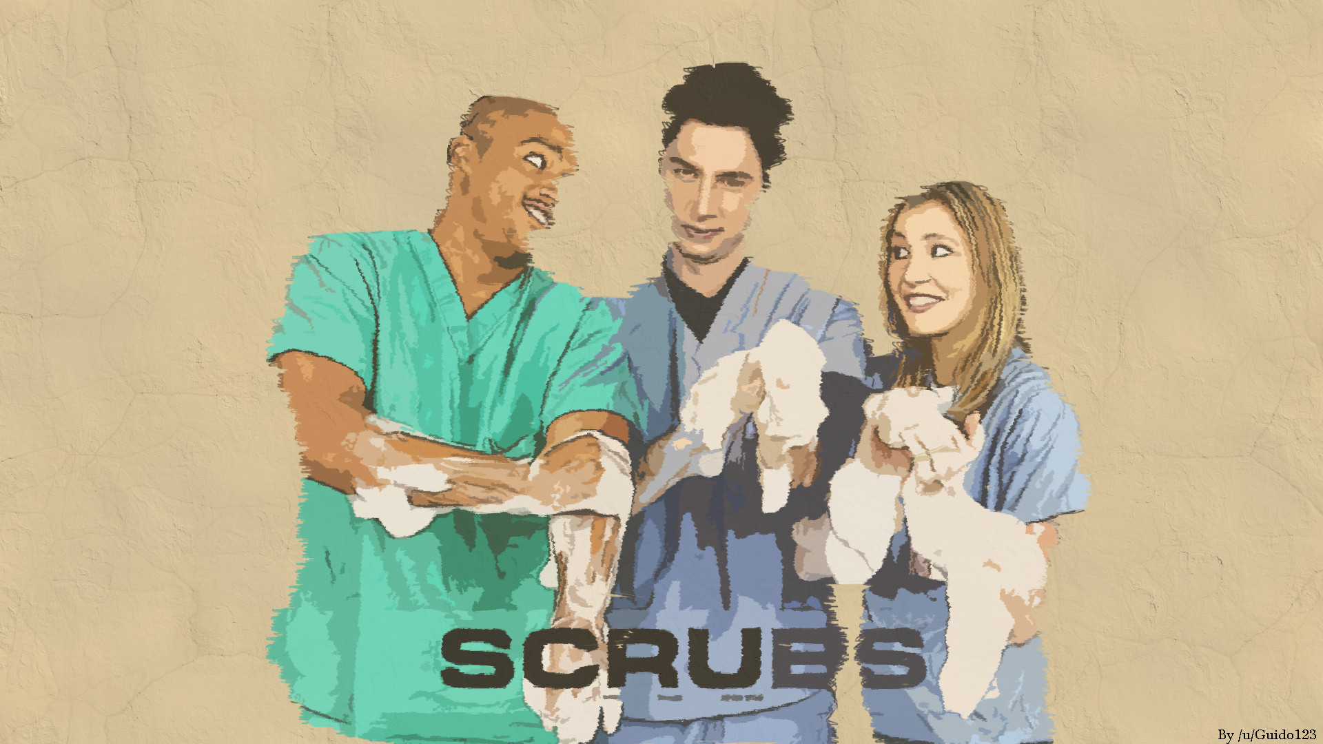 Scrubs: Three medical professionals holding towels HD Wallpaper