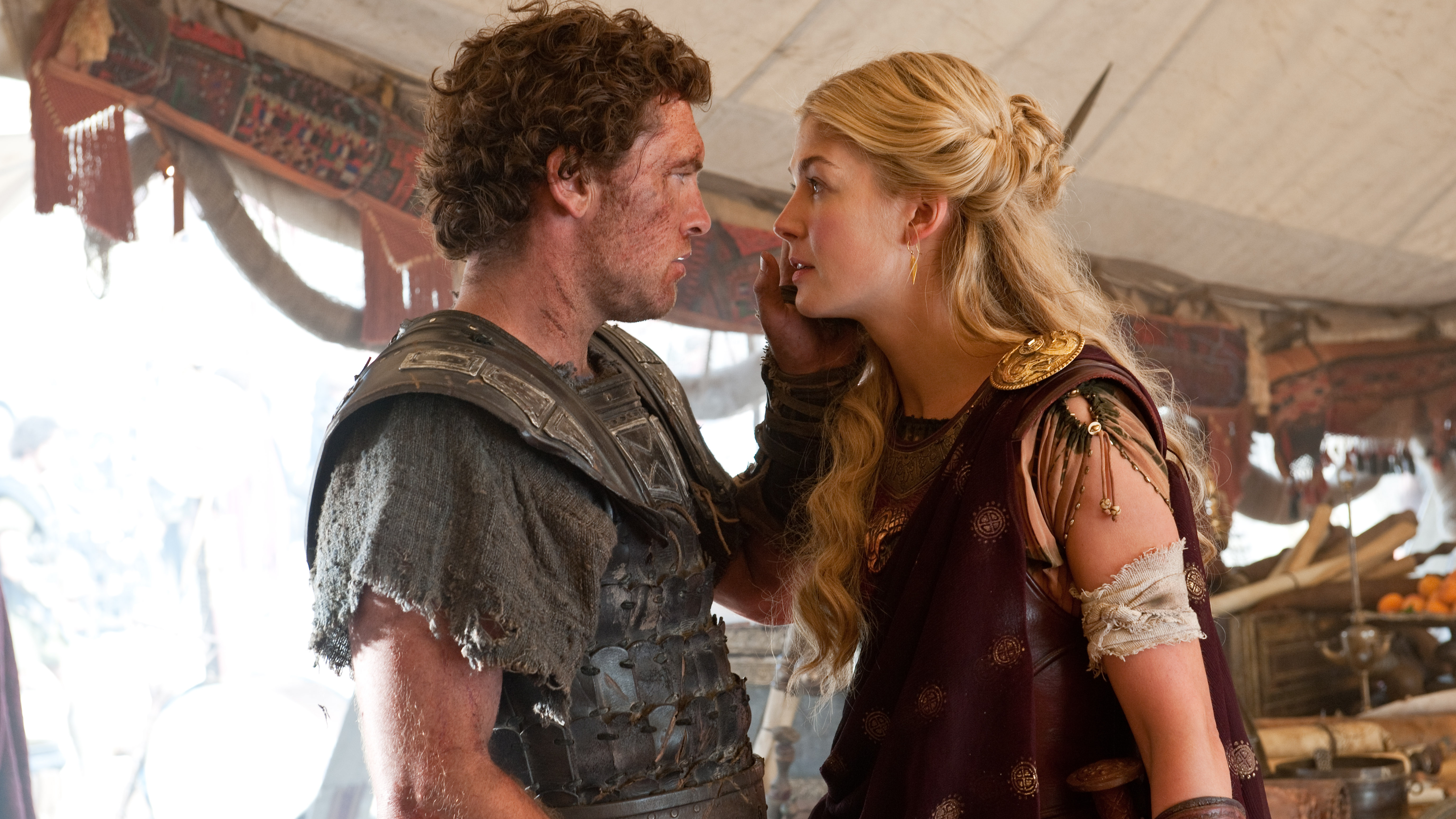 Sam Worthington and Rosamund Pike in Clash of the Titans HD Wallpaper