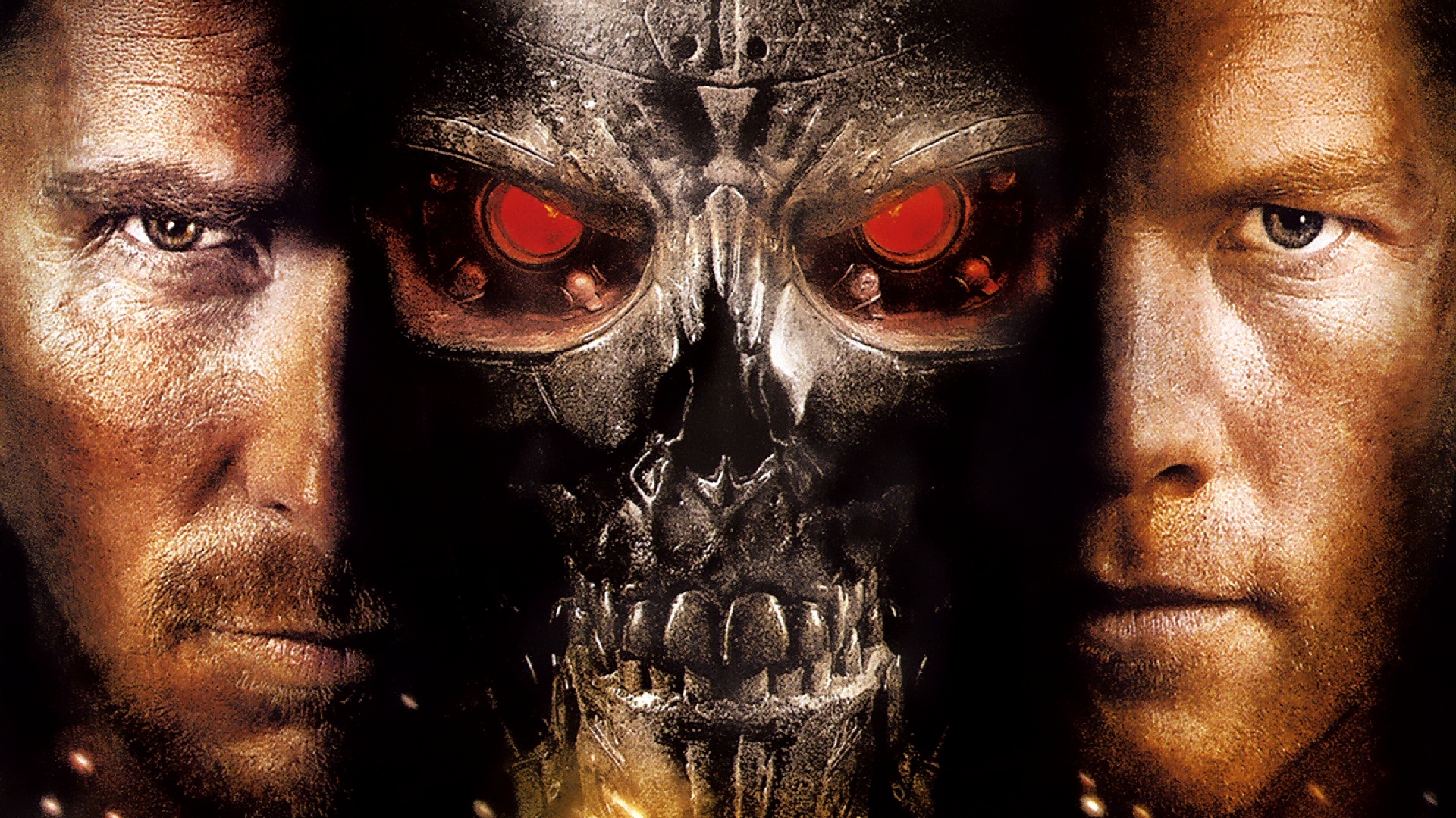 Terminator Salvation Poster with Christian Bale and Sam Worthington HD Wallpaper