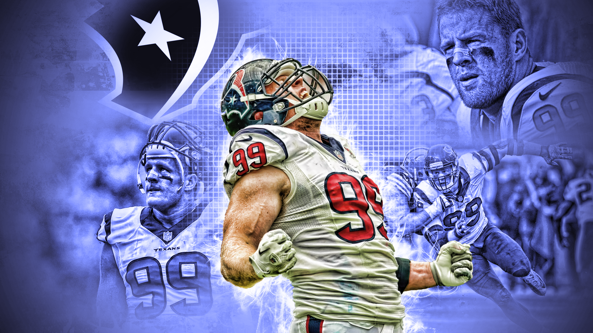 J.J. Watt from Houston Texans HD Wallpaper