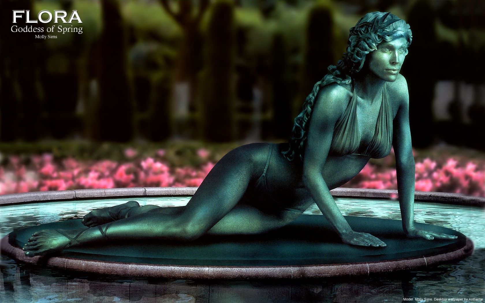 Flora Goddess of Spring by Molly Sims HD Wallpaper