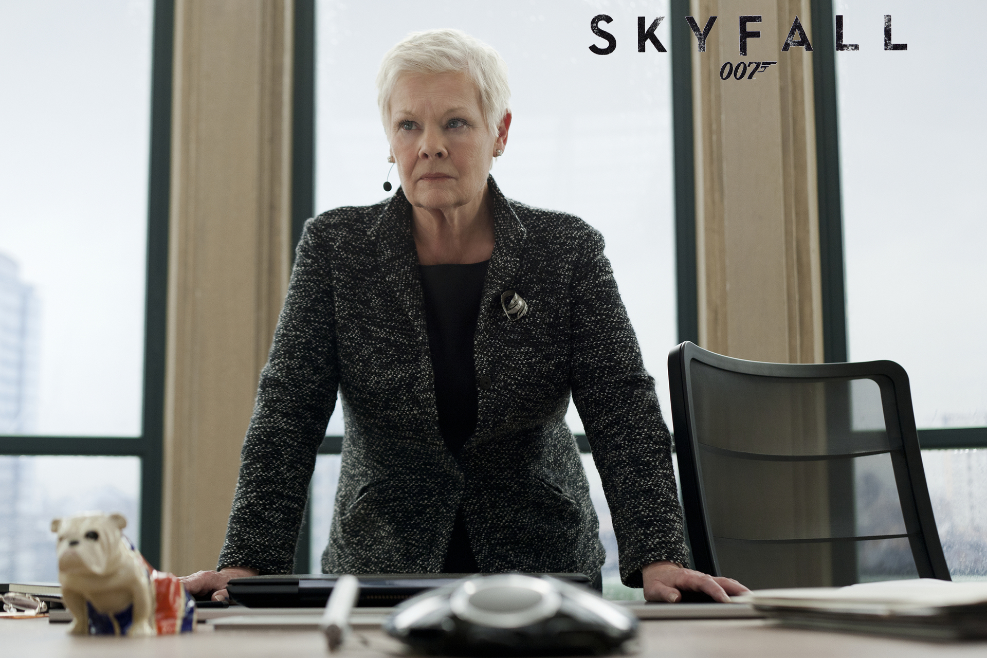M from Skyfall starring Judi Dench HD Wallpaper