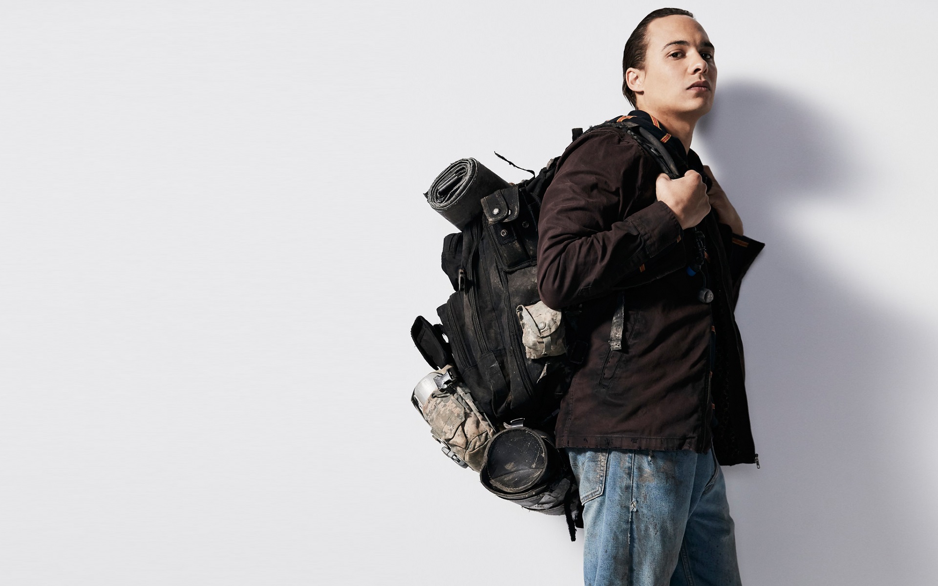 Nick Clark with a large backpack HD Wallpaper