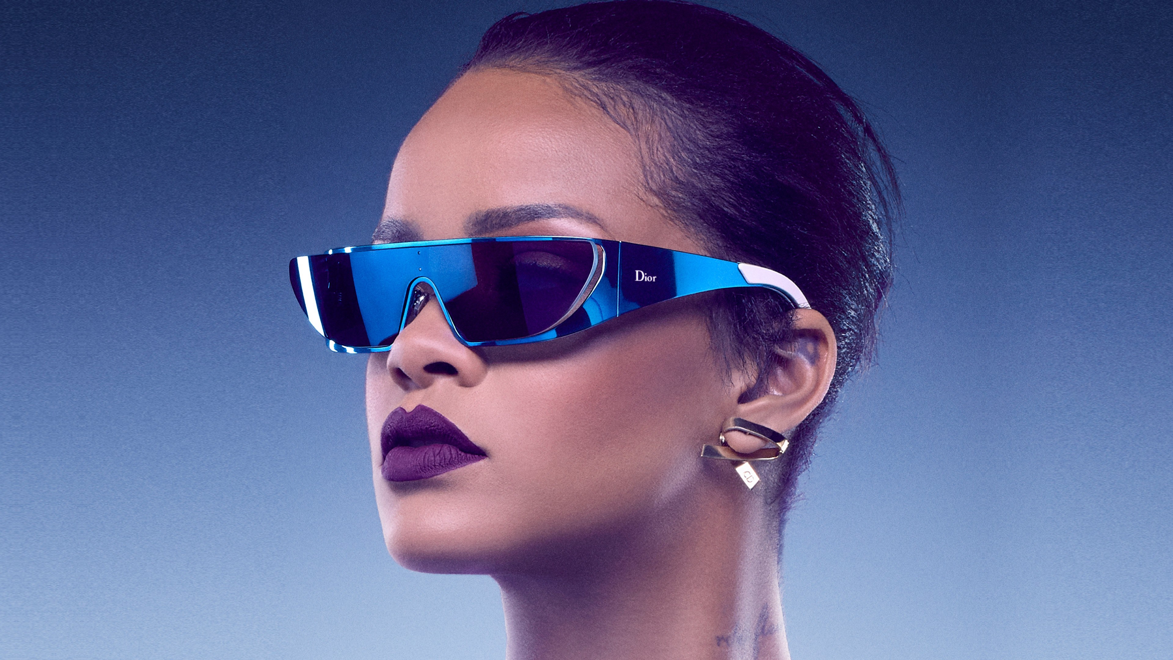 Rihanna wearing Dior sunglasses HD Wallpaper