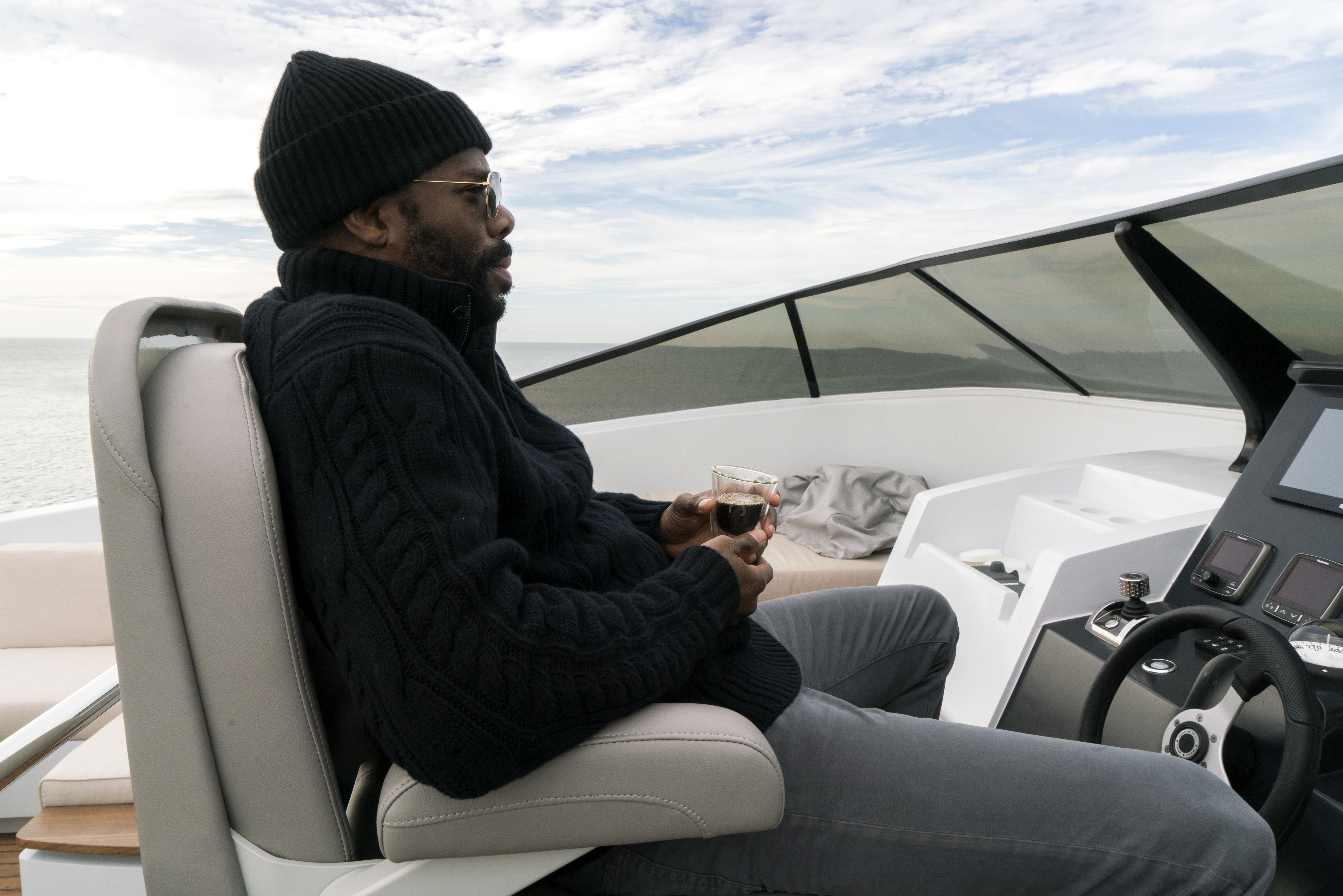 Colman Domingo on a Yacht HD Wallpaper