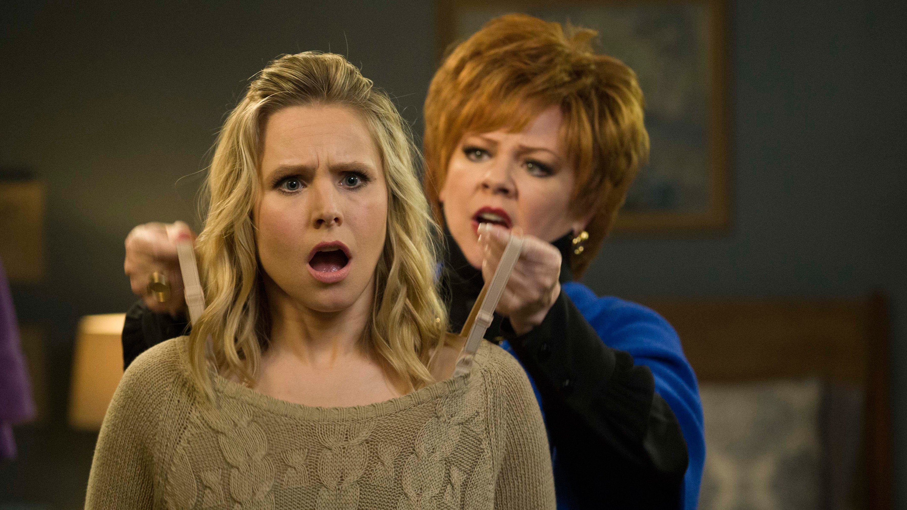 Melissa McCarthy and Kristen Bell HD Wallpaper