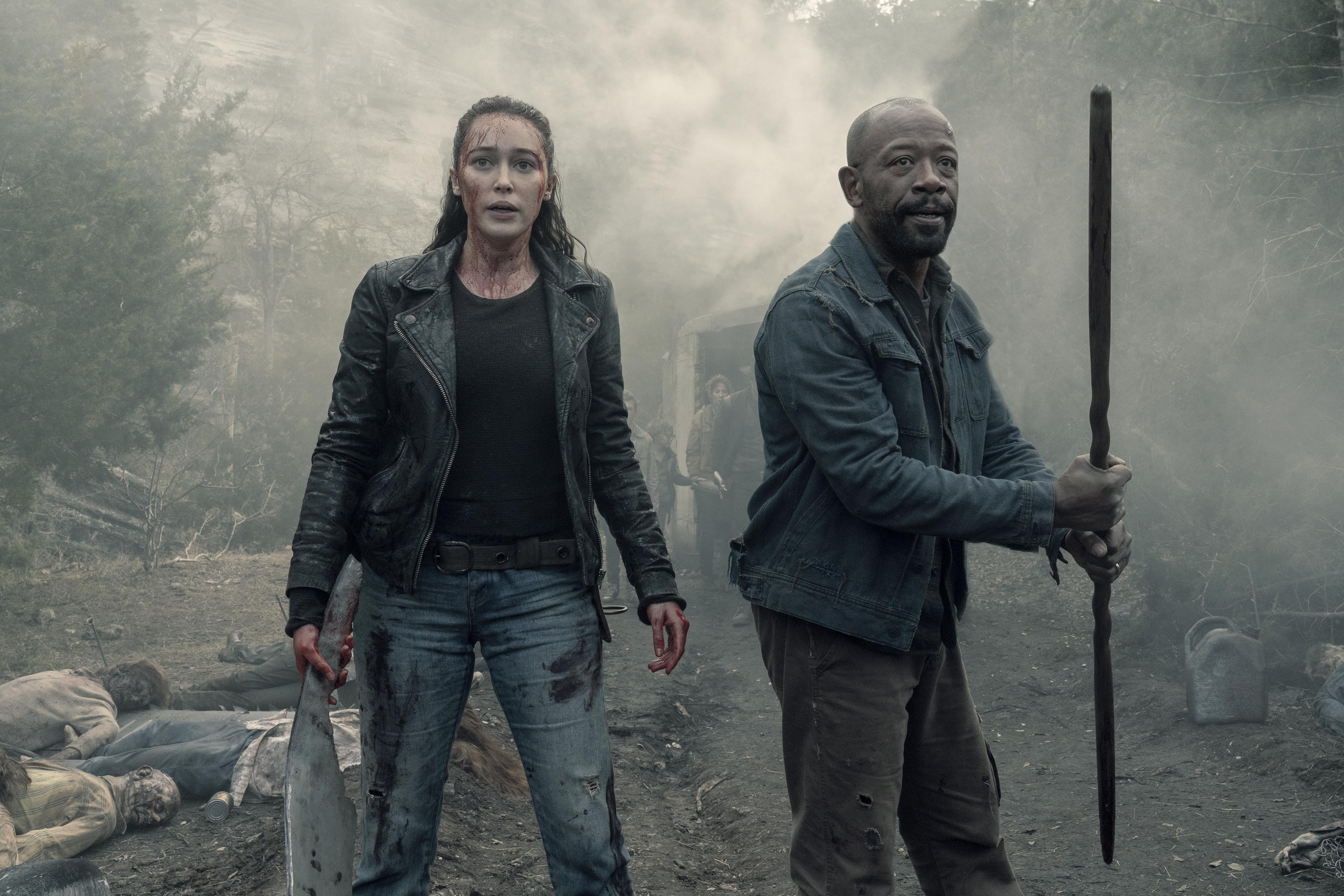 Morgan Jones and Alicia from The Walking Dead HD Wallpaper
