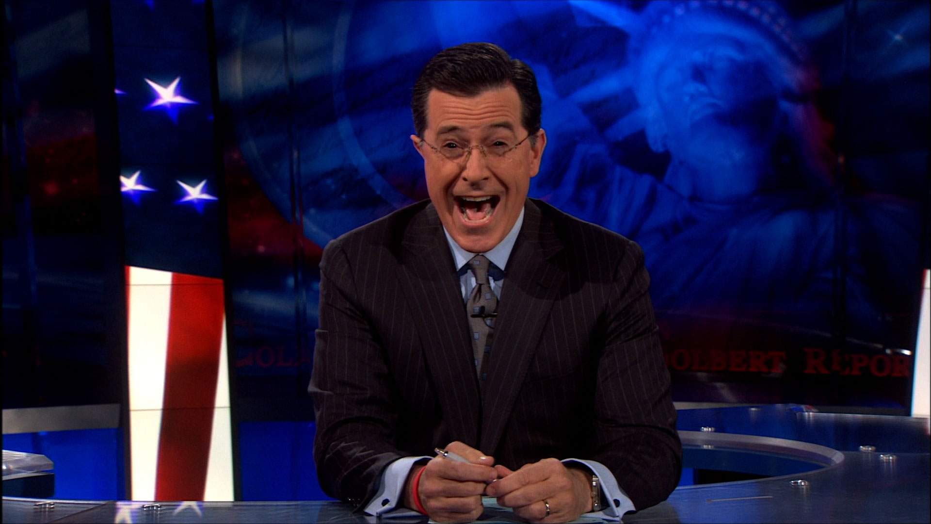 Stephen Colbert on The Colbert Report HD Wallpaper