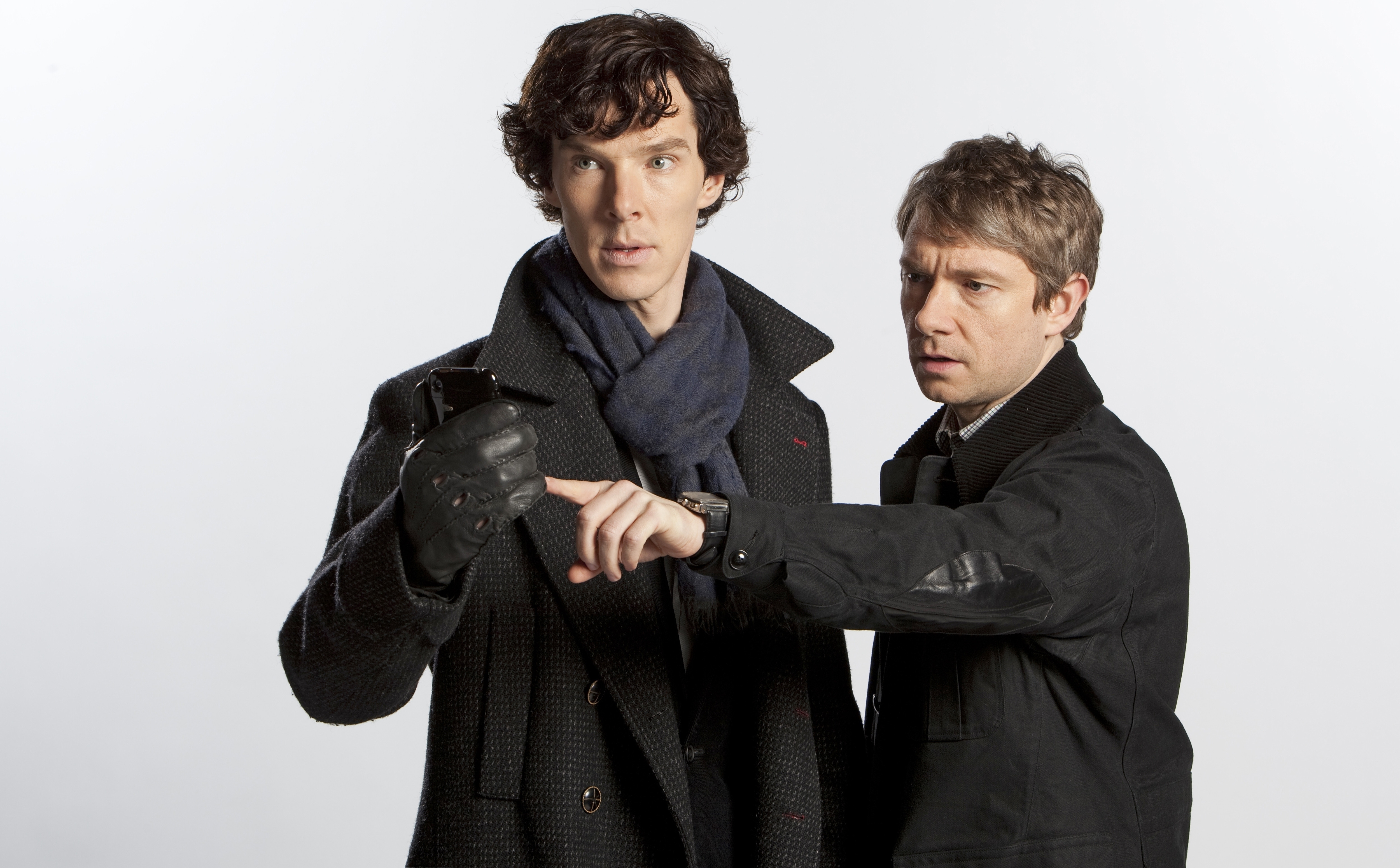 Sherlock Holmes and John Watson from Sherlock HD Wallpaper