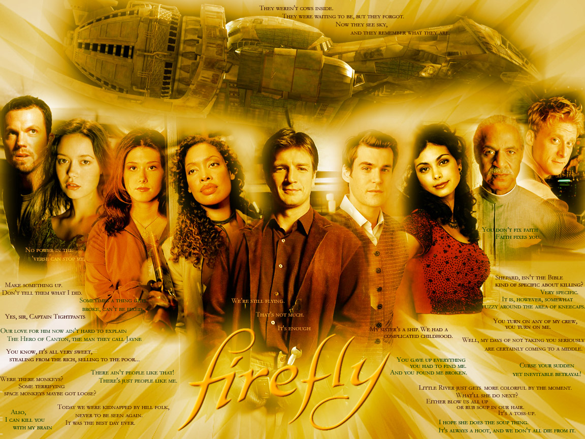 Firefly cast montage HD Wallpaper