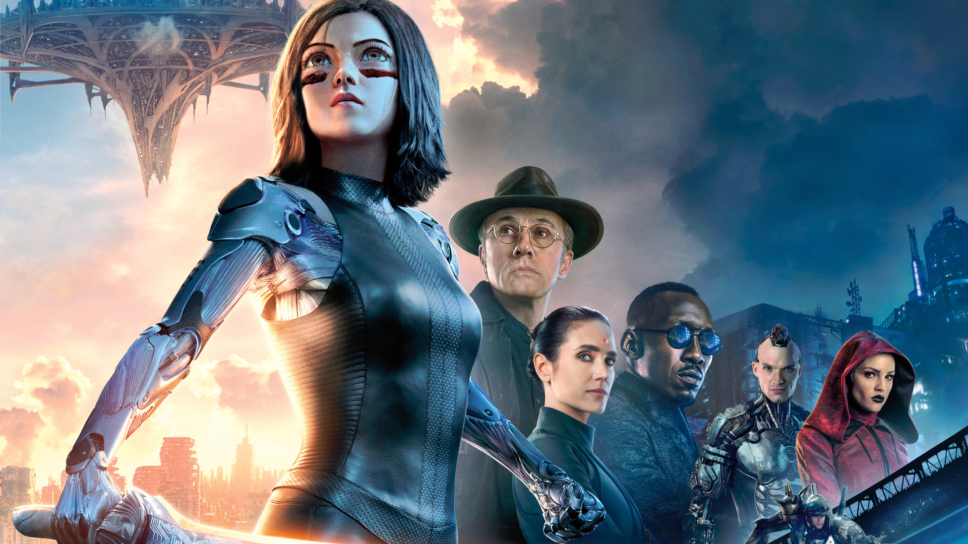 Alita: Battle Angel characters HD Wallpaper