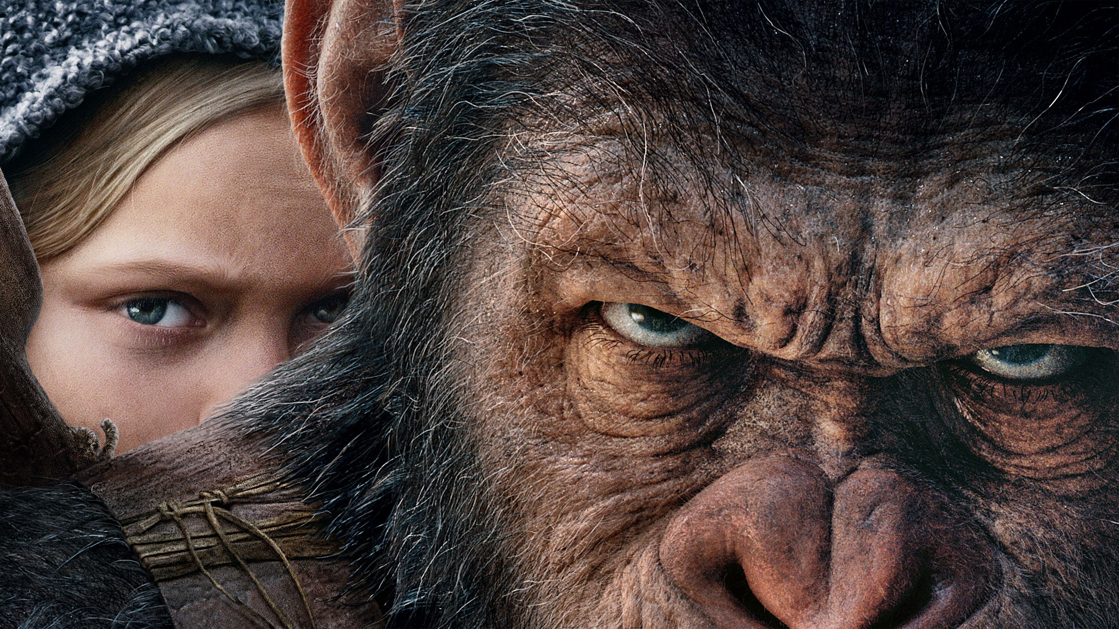 Caesar and Nova from Dawn of the Planet of the Apes HD Wallpaper