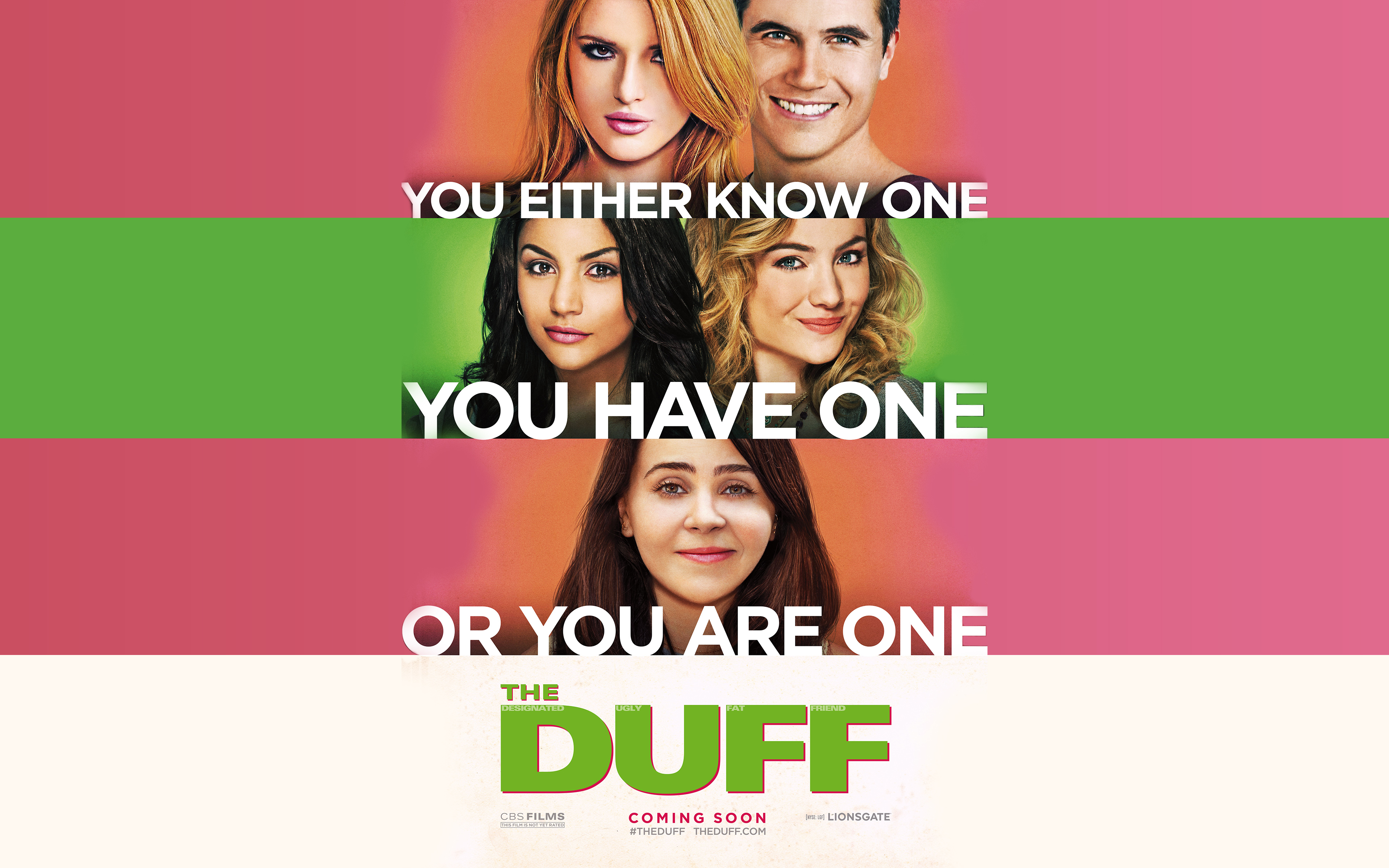 The DUFF Movie Poster with Cast HD Wallpaper
