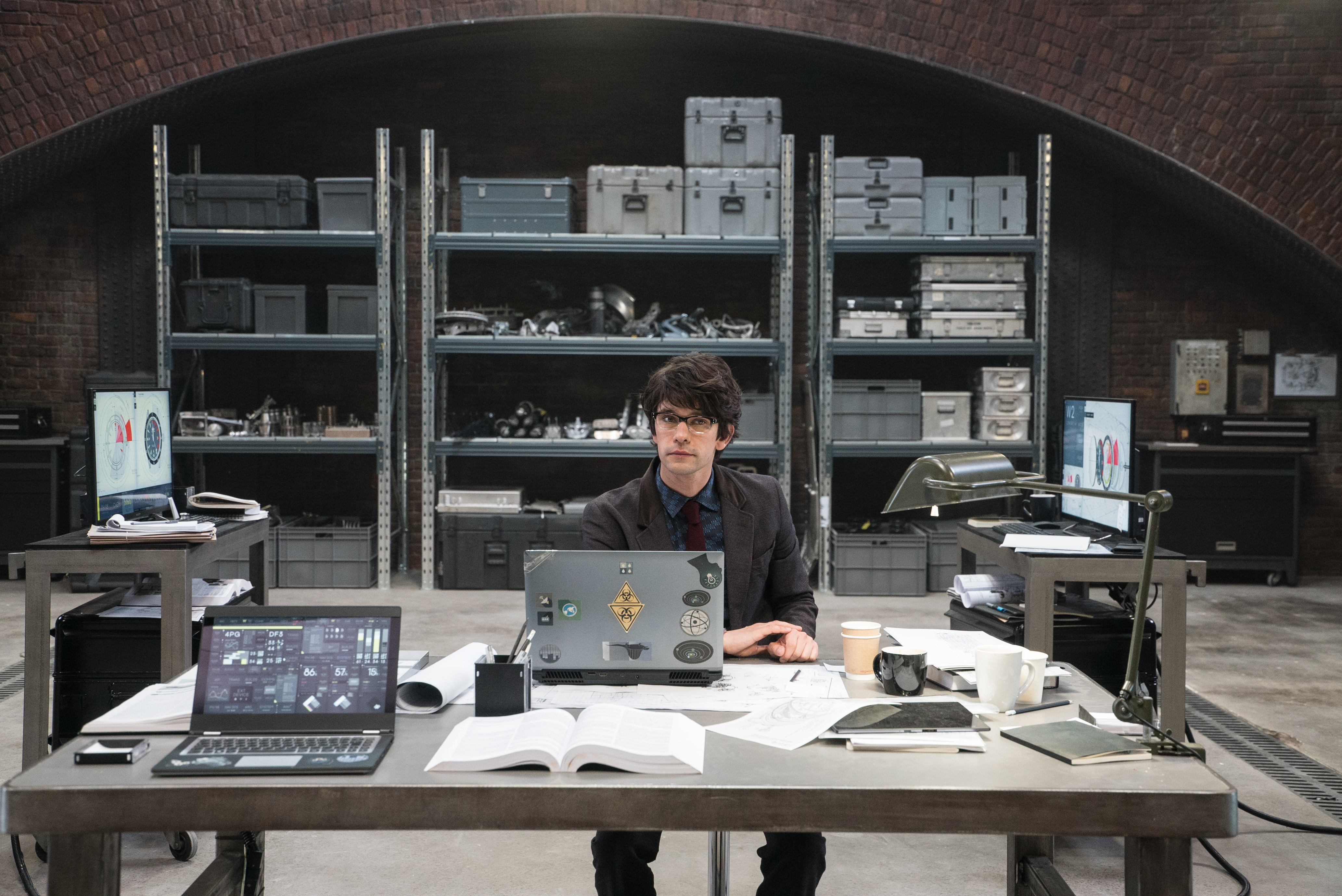 Ben Whishaw in a laboratory setting HD Wallpaper