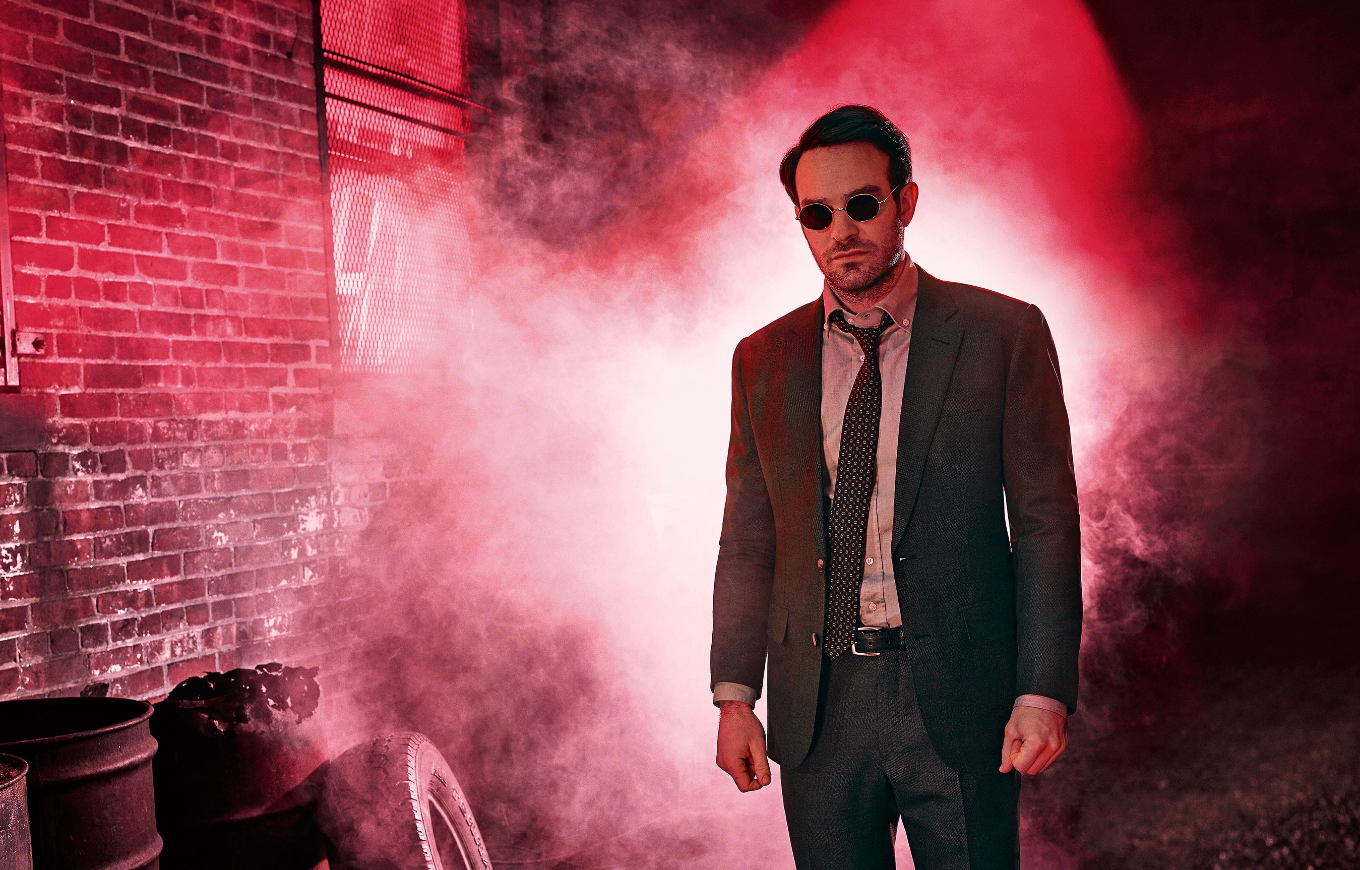 Charlie Cox as Daredevil in smoke HD Wallpaper