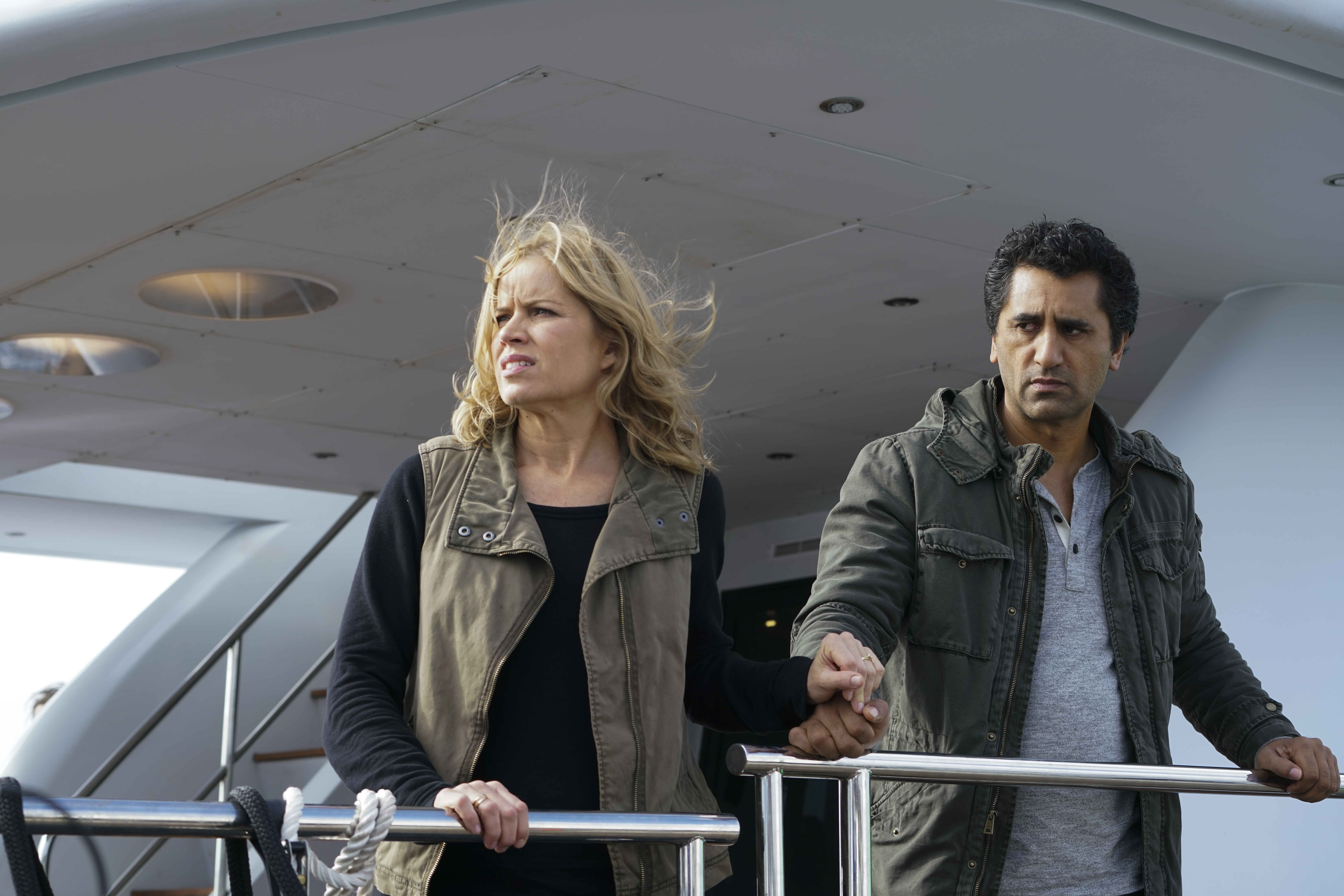Cliff Curtis on a Yacht HD Wallpaper