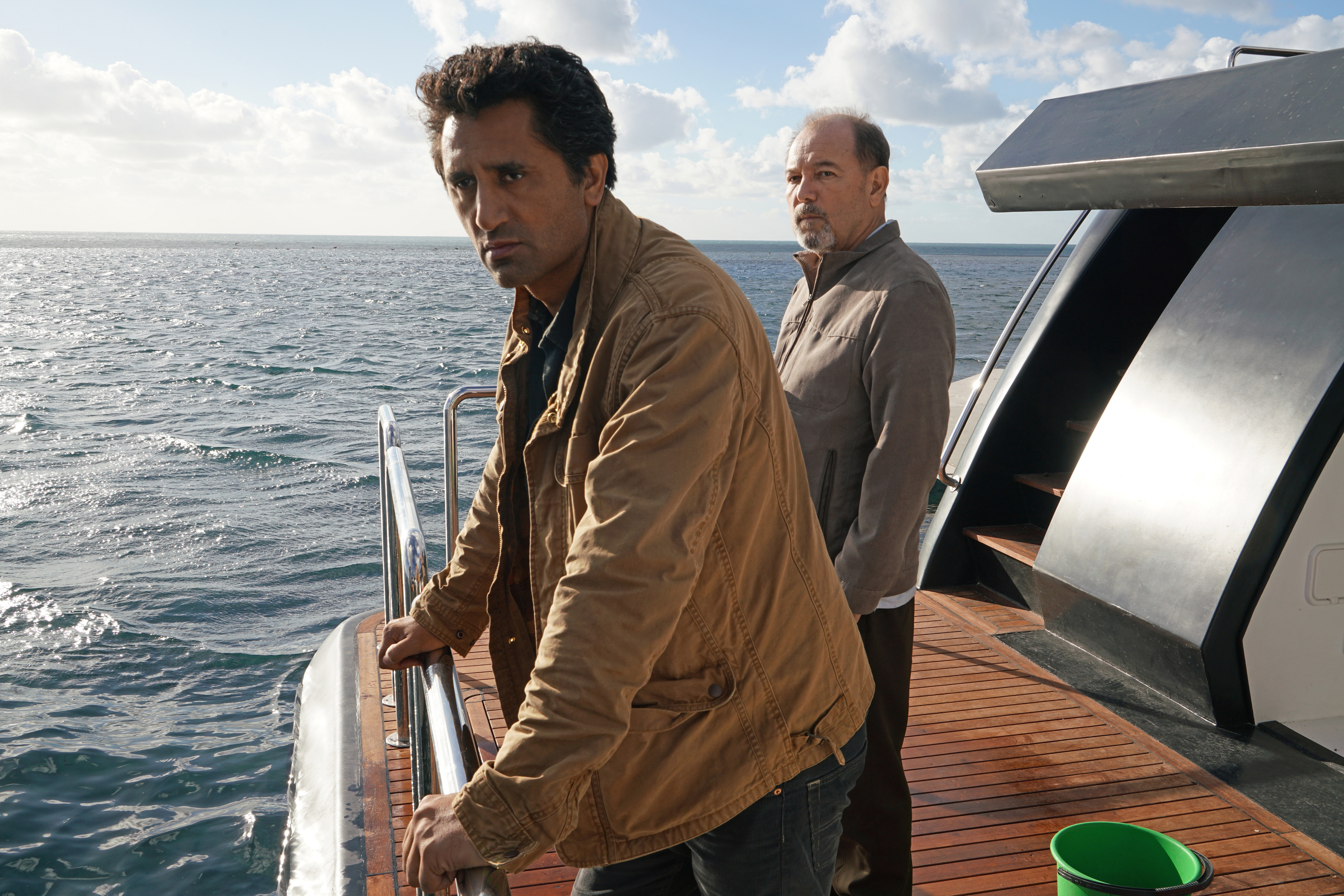 Cliff Curtis on a boat HD Wallpaper