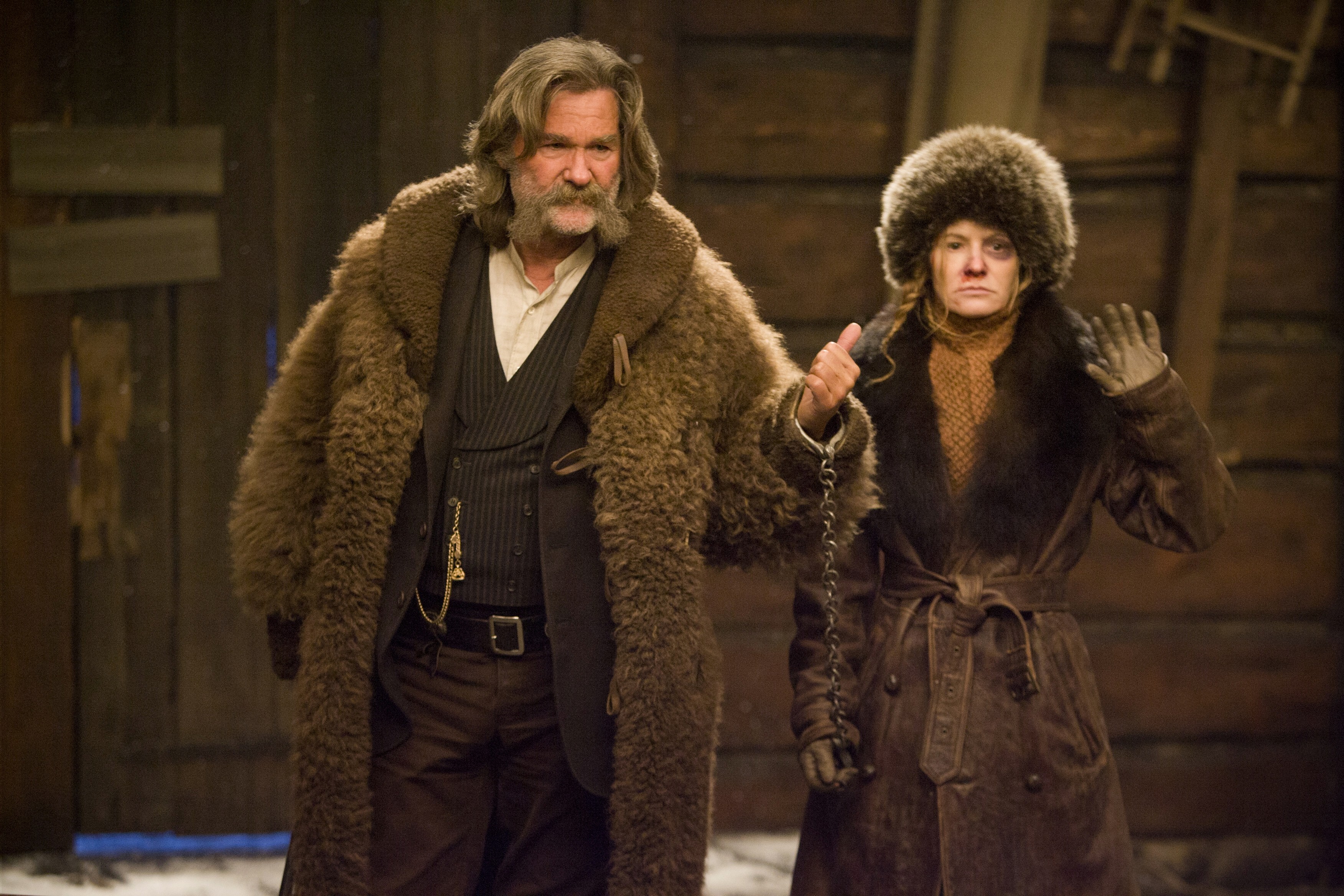 Daisy Domergue and John Ruth from The Hateful Eight HD Wallpaper