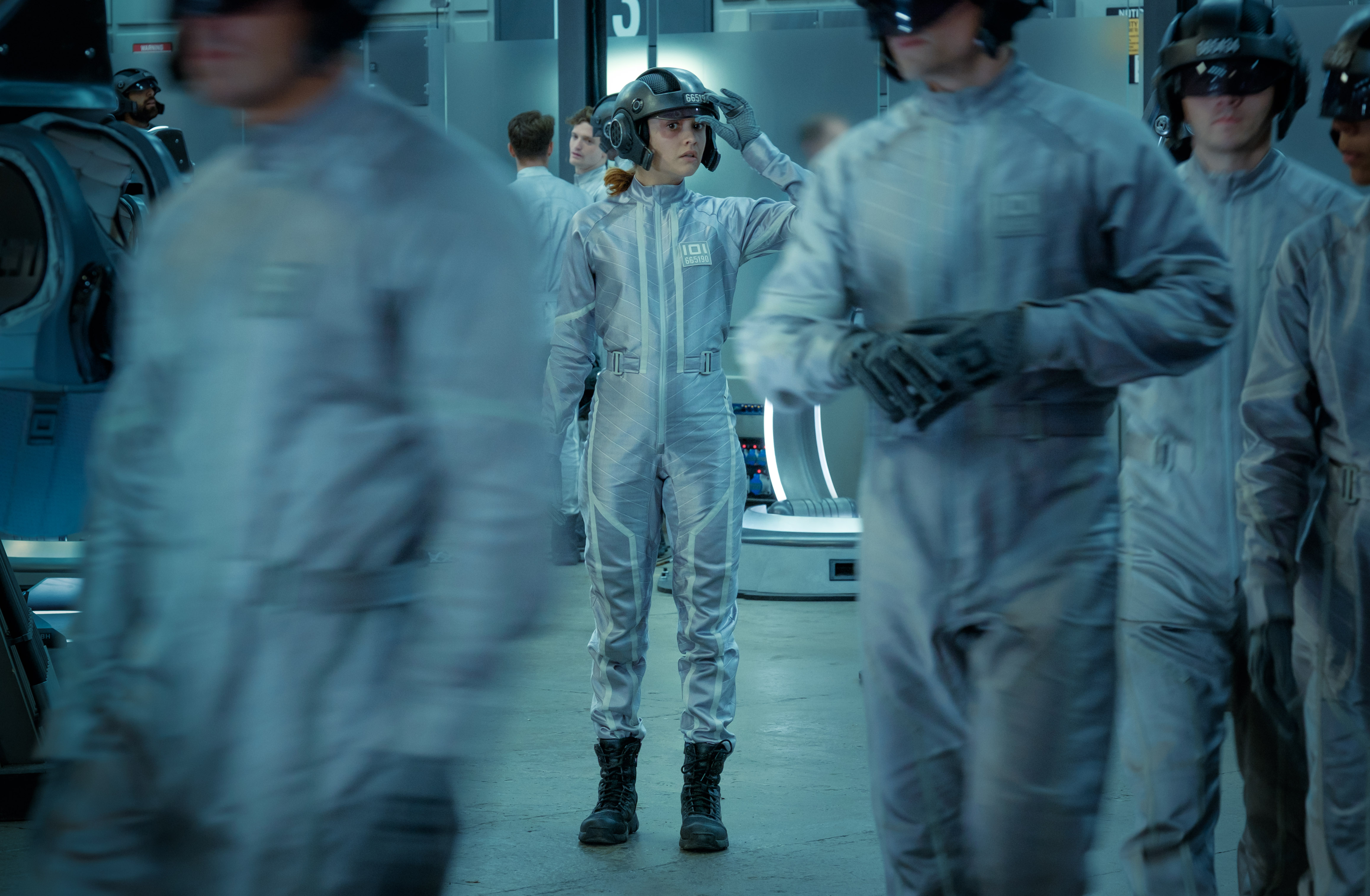 Olivia Cooke in a futuristic uniform HD Wallpaper