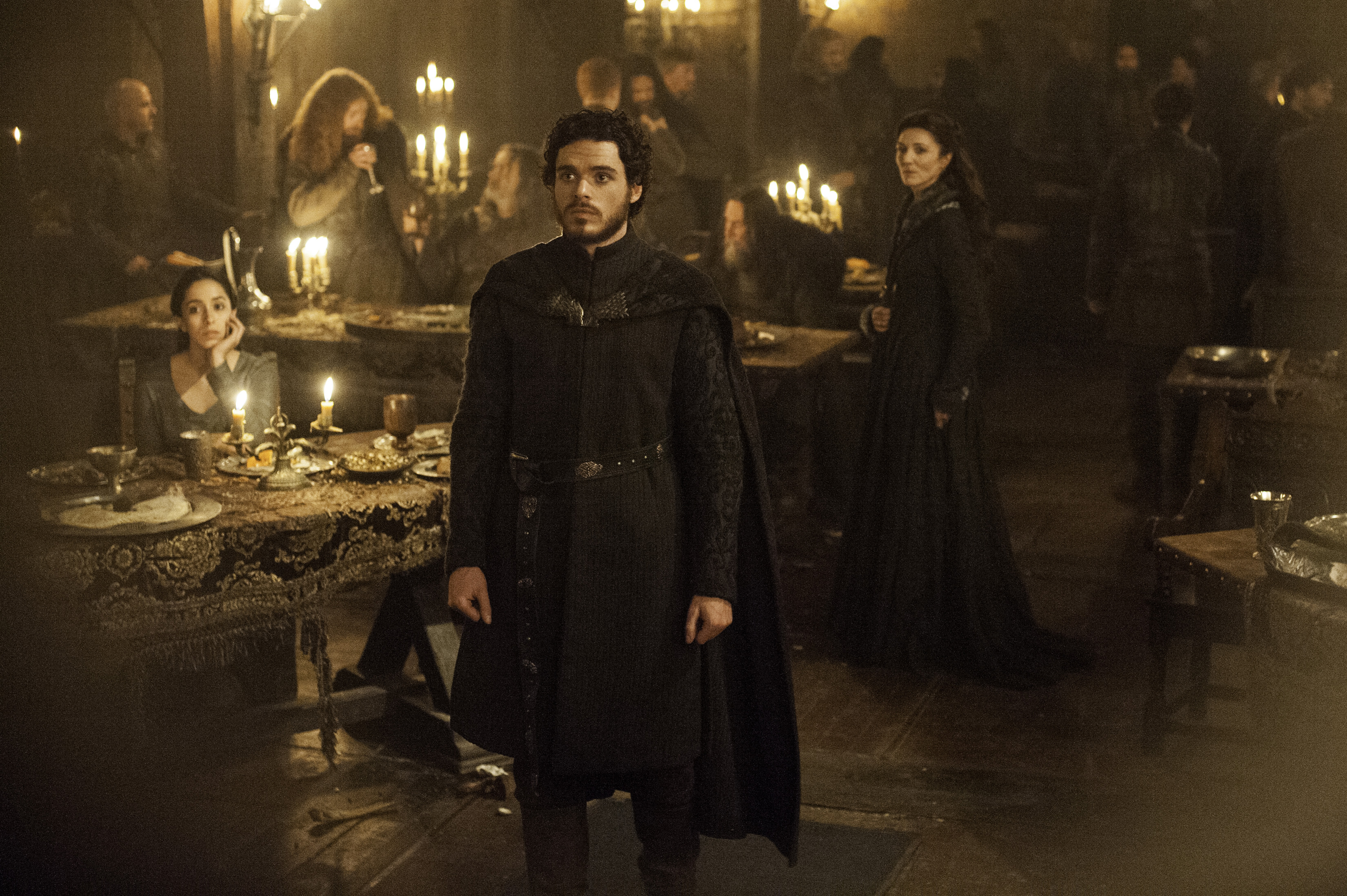 Robb Stark and Talisa Stark at a feast HD Wallpaper