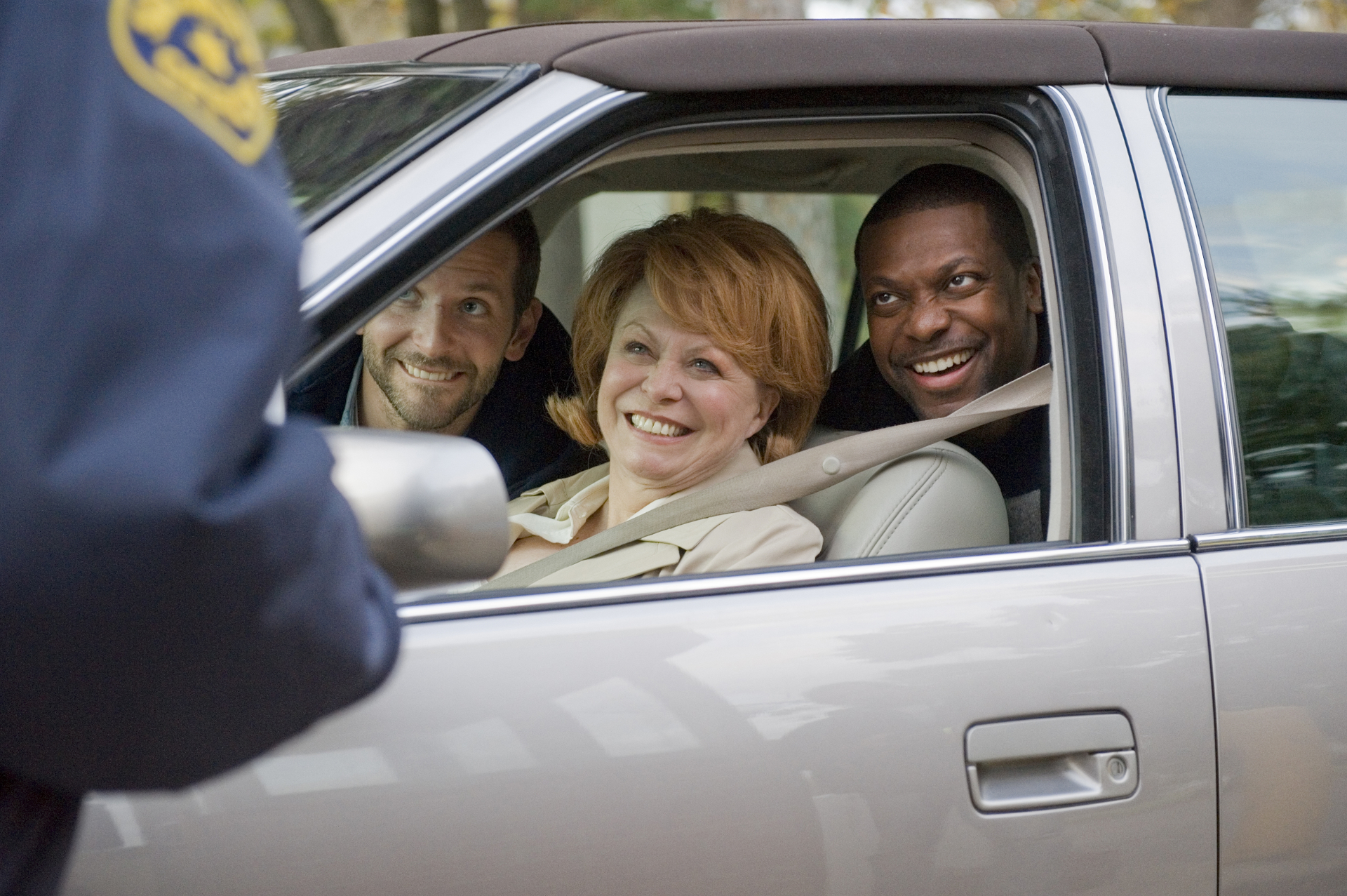 Chris Tucker and two others in a car HD Wallpaper