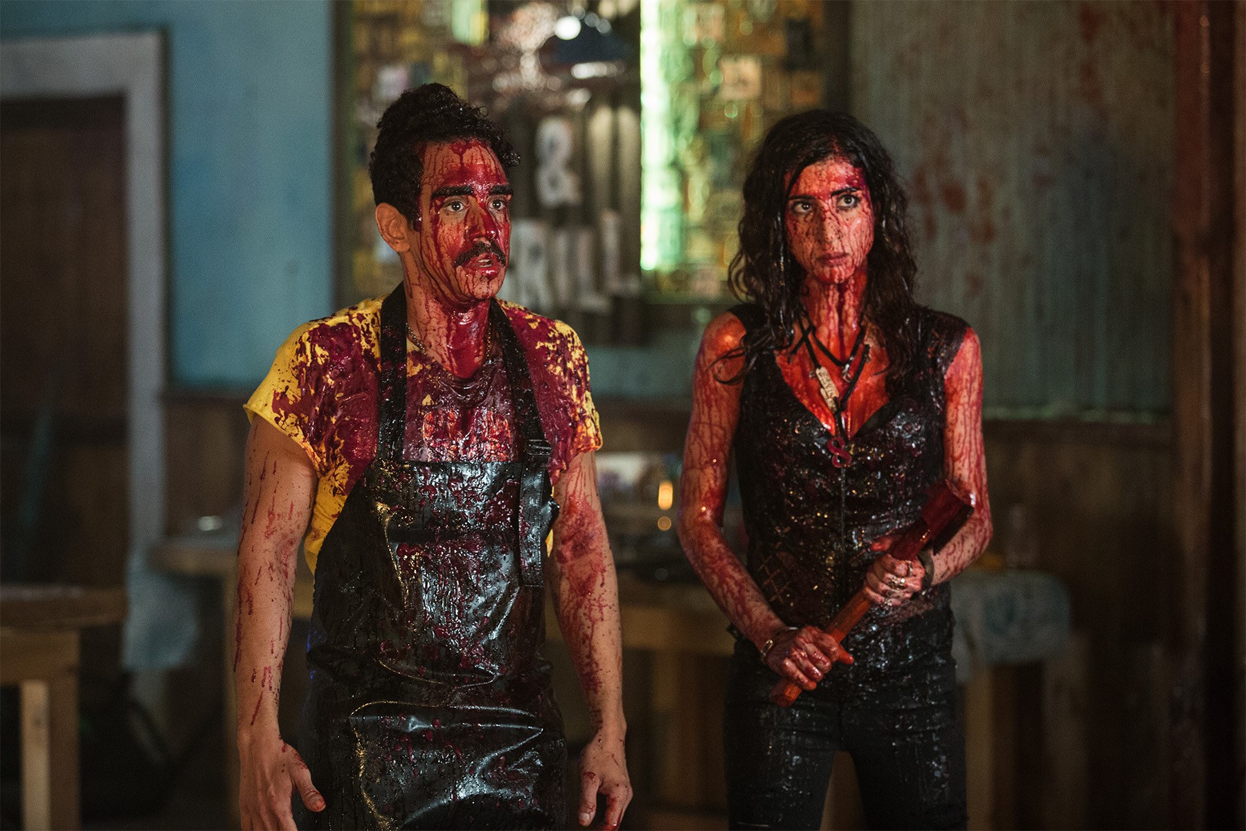 Dana DeLorenzo covered in blood HD Wallpaper