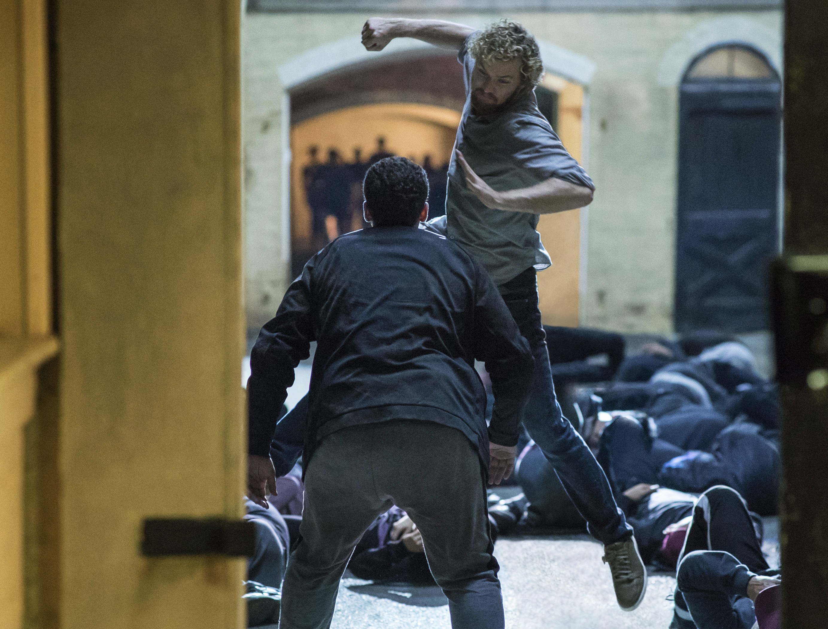 Finn Jones in a fight scene HD Wallpaper