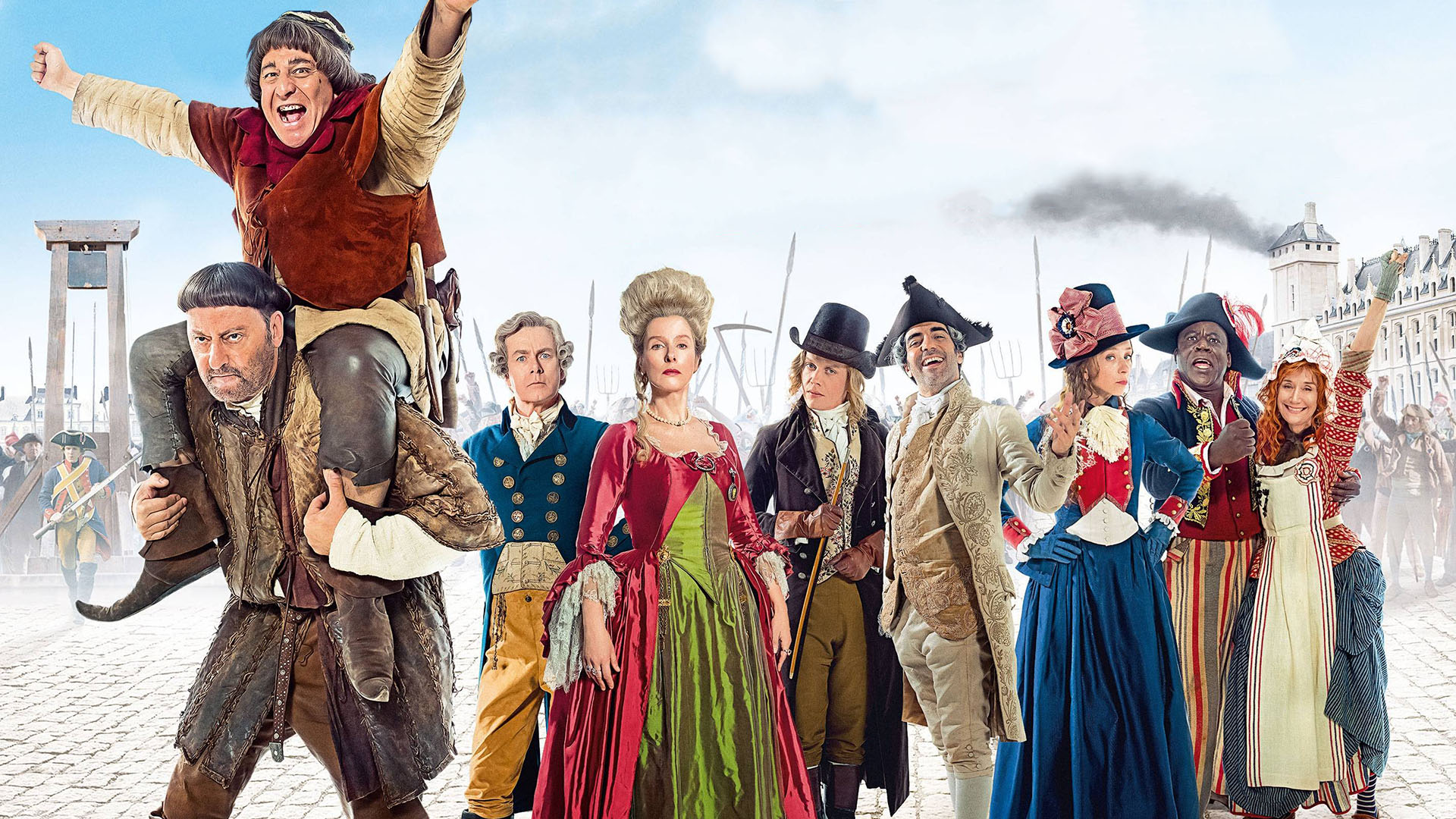 Jean Reno and ensemble in period costumes HD Wallpaper