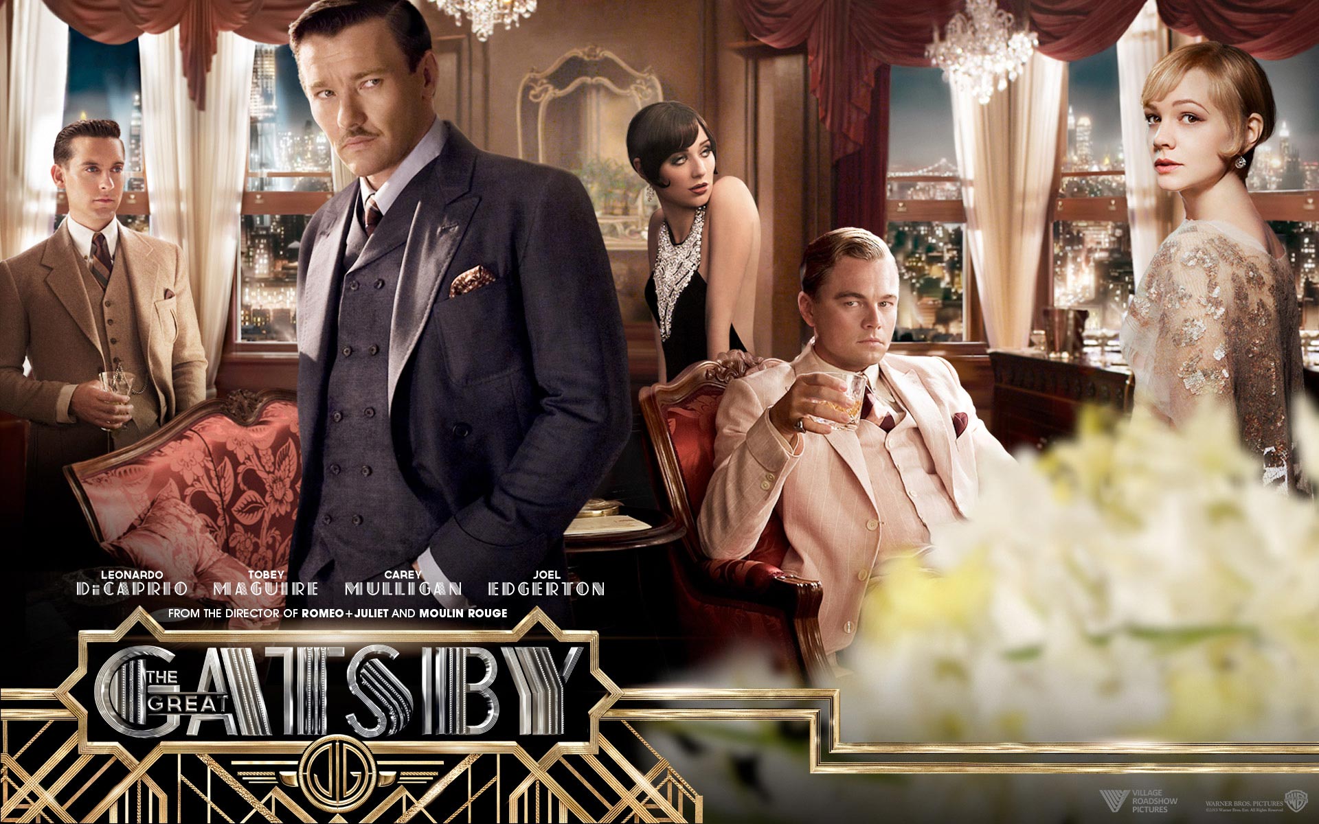 The Great Gatsby movie poster with cast HD Wallpaper