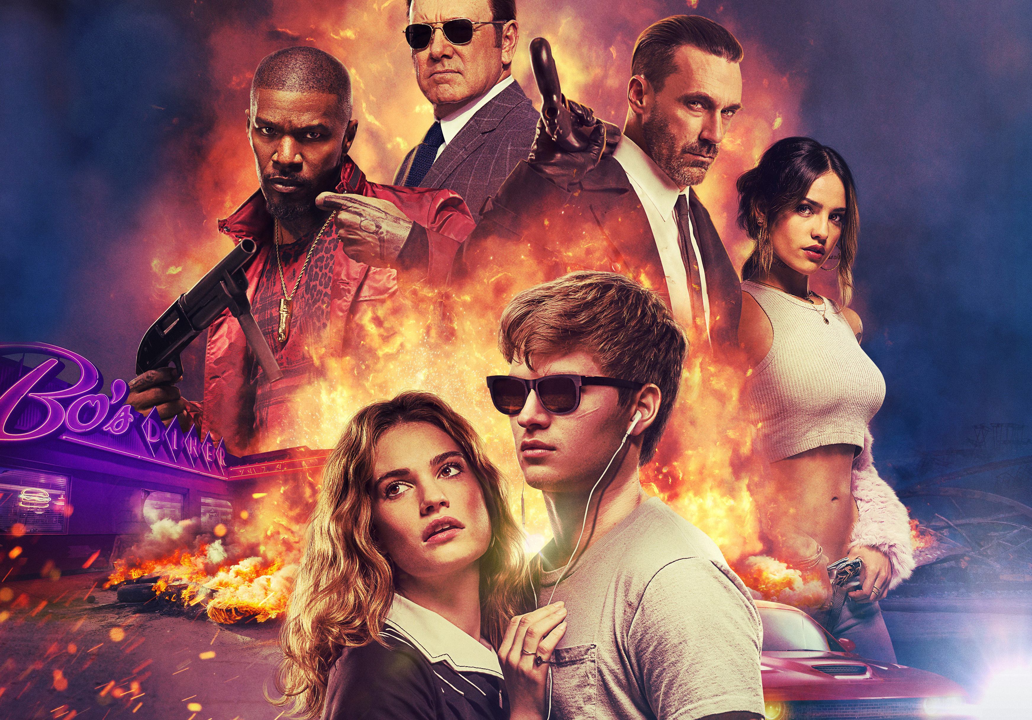 Baby Driver Movie Poster with Jon Hamm HD Wallpaper