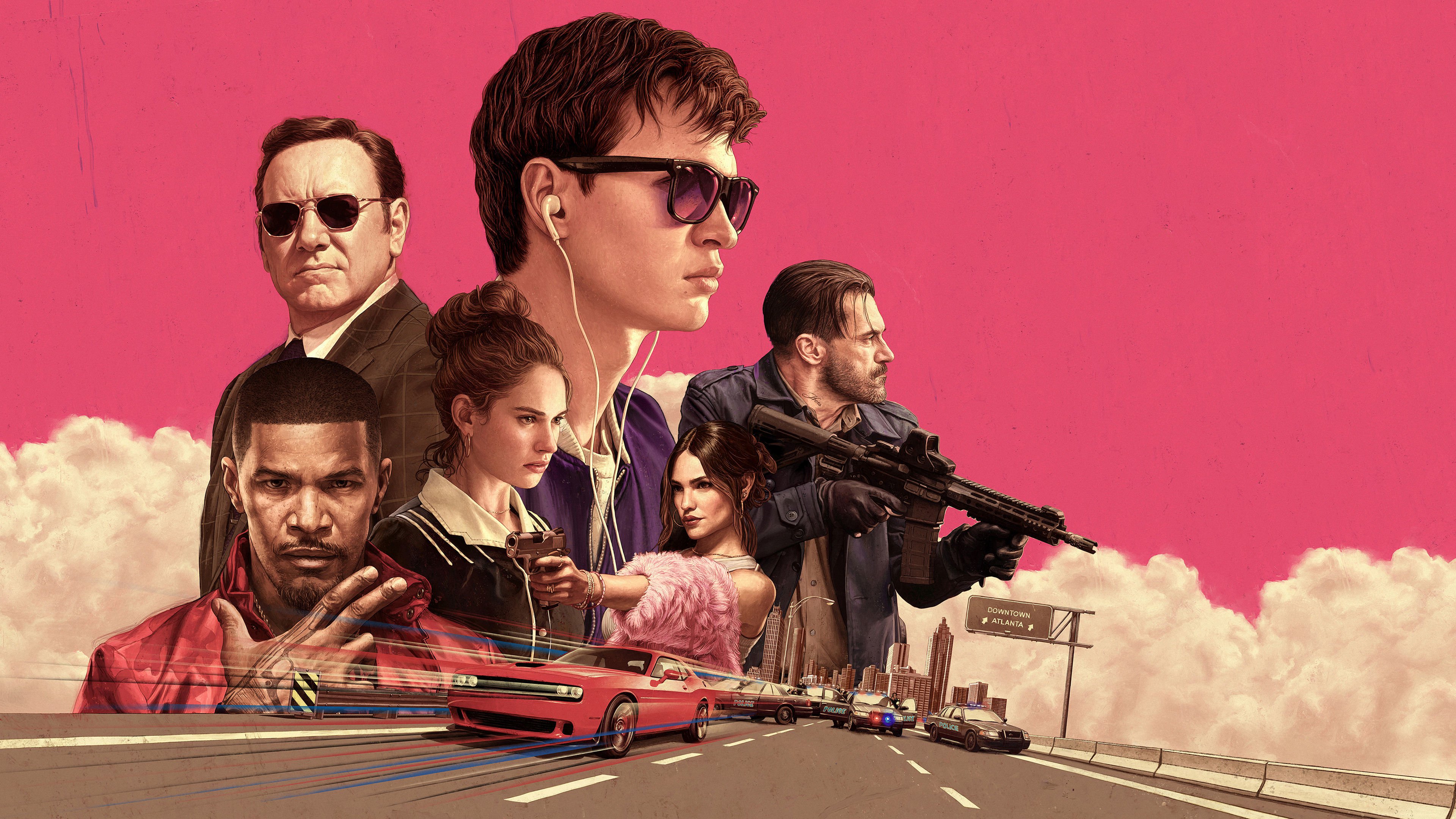 Baby Driver Movie Poster with Jon Hamm HD Wallpaper
