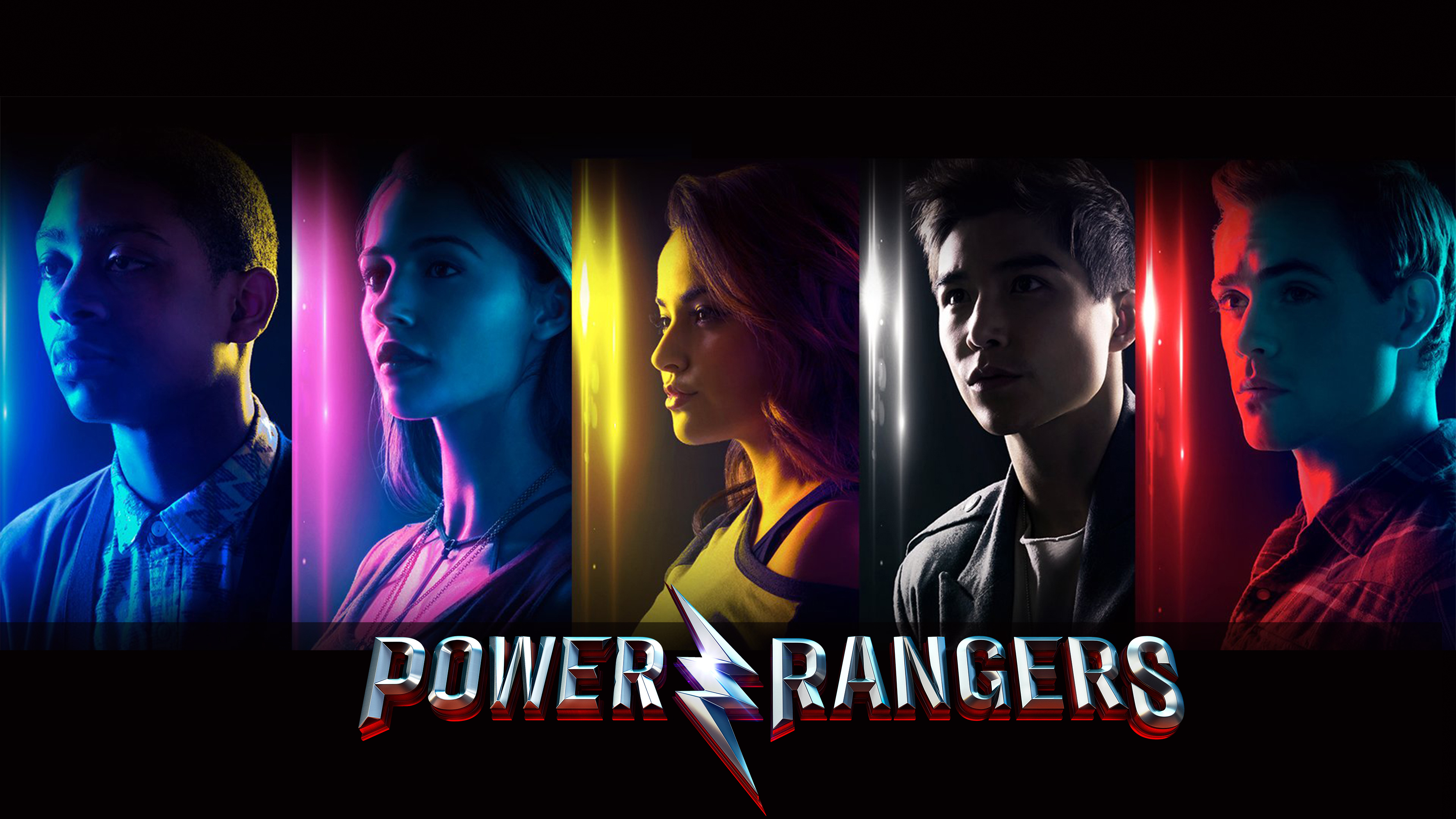 Power Rangers movie poster with cast HD Wallpaper