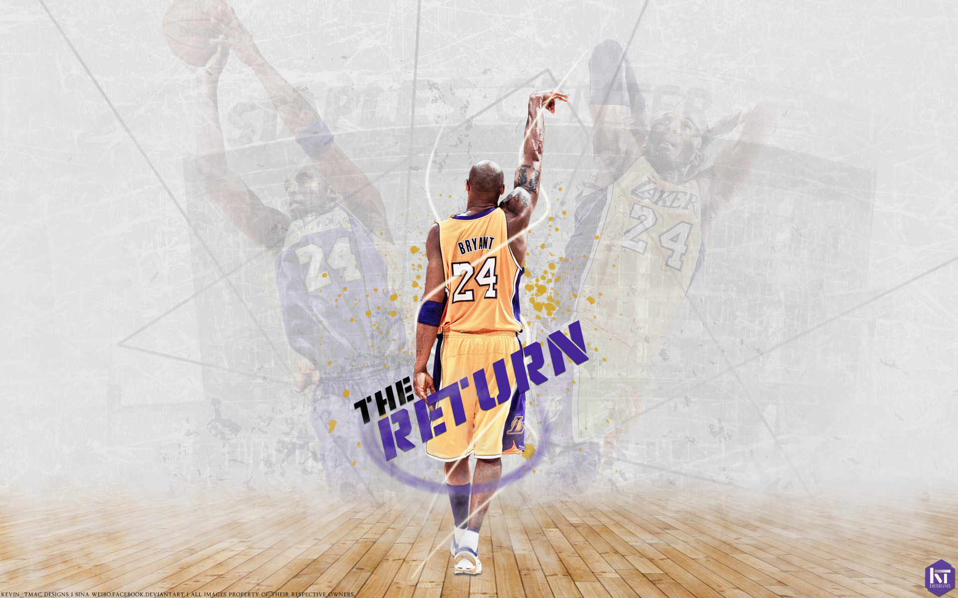 Kobe Bryant Basketball Tribute HD Wallpaper