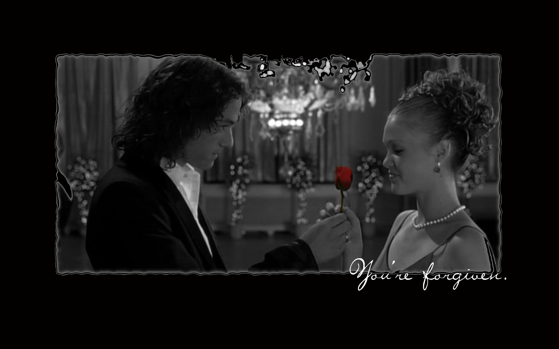 Heath Ledger and Julia Stiles in 10 Things I Hate About You HD Wallpaper