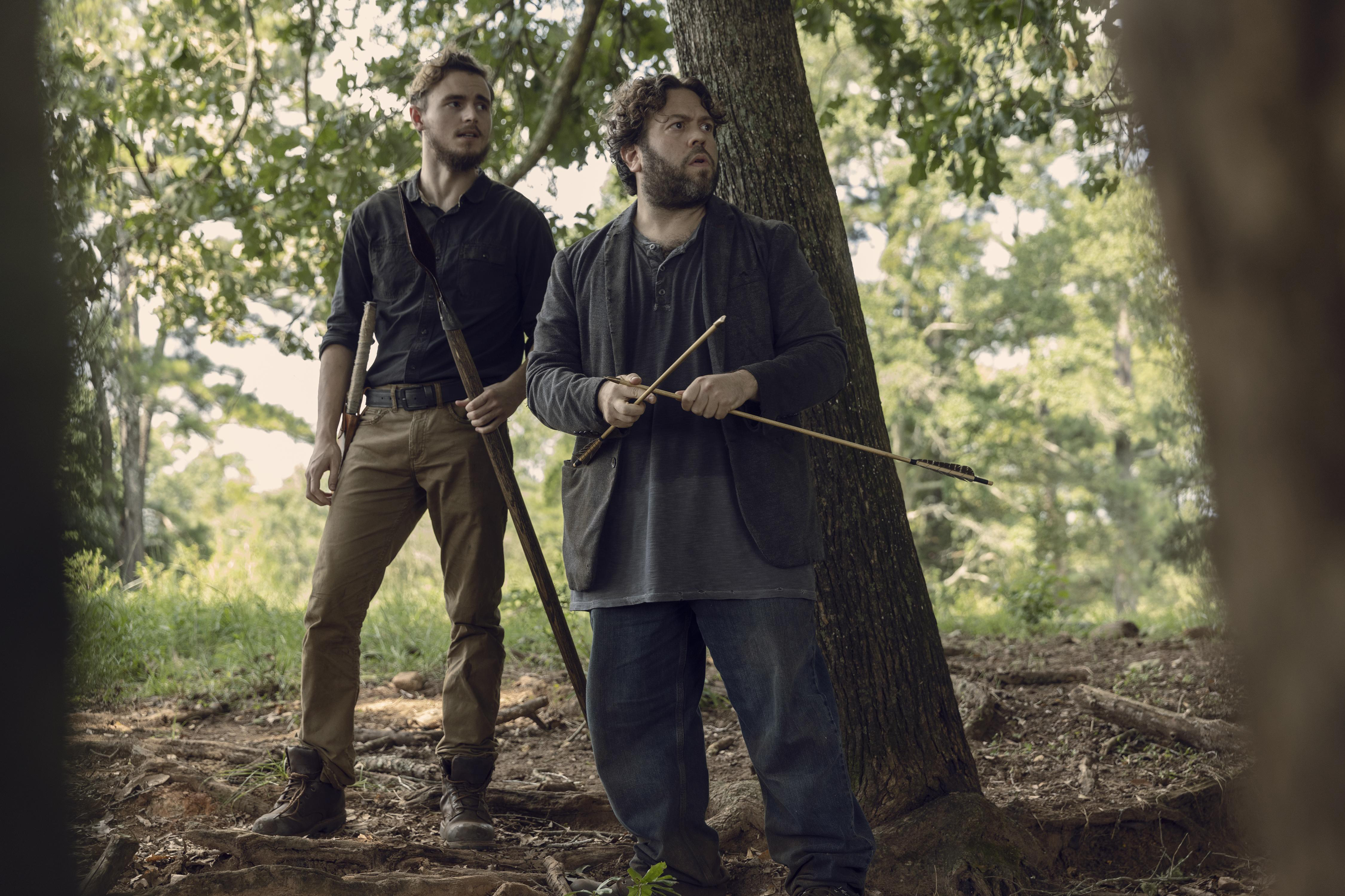 Dan Fogler in a forest HD Wallpaper