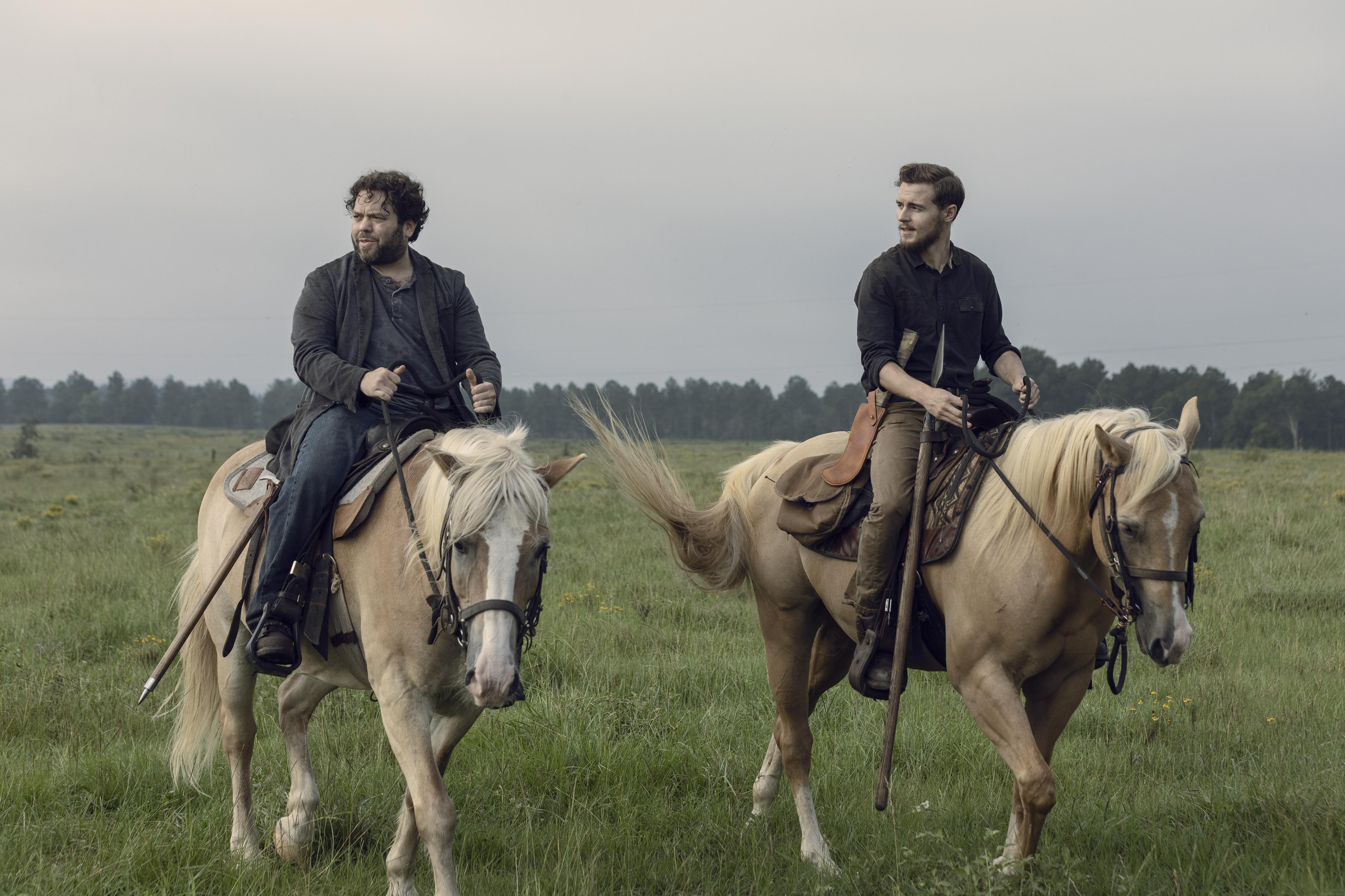 Dan Fogler on horseback HD Wallpaper