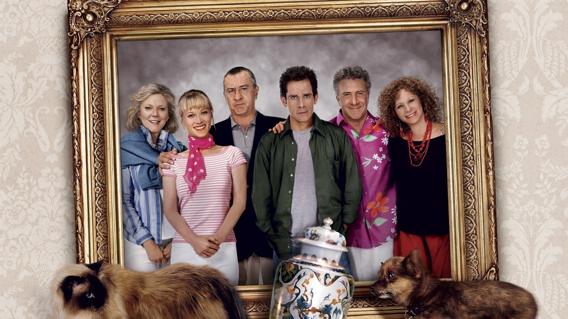 Meet the Parents cast in a framed portrait HD Wallpaper