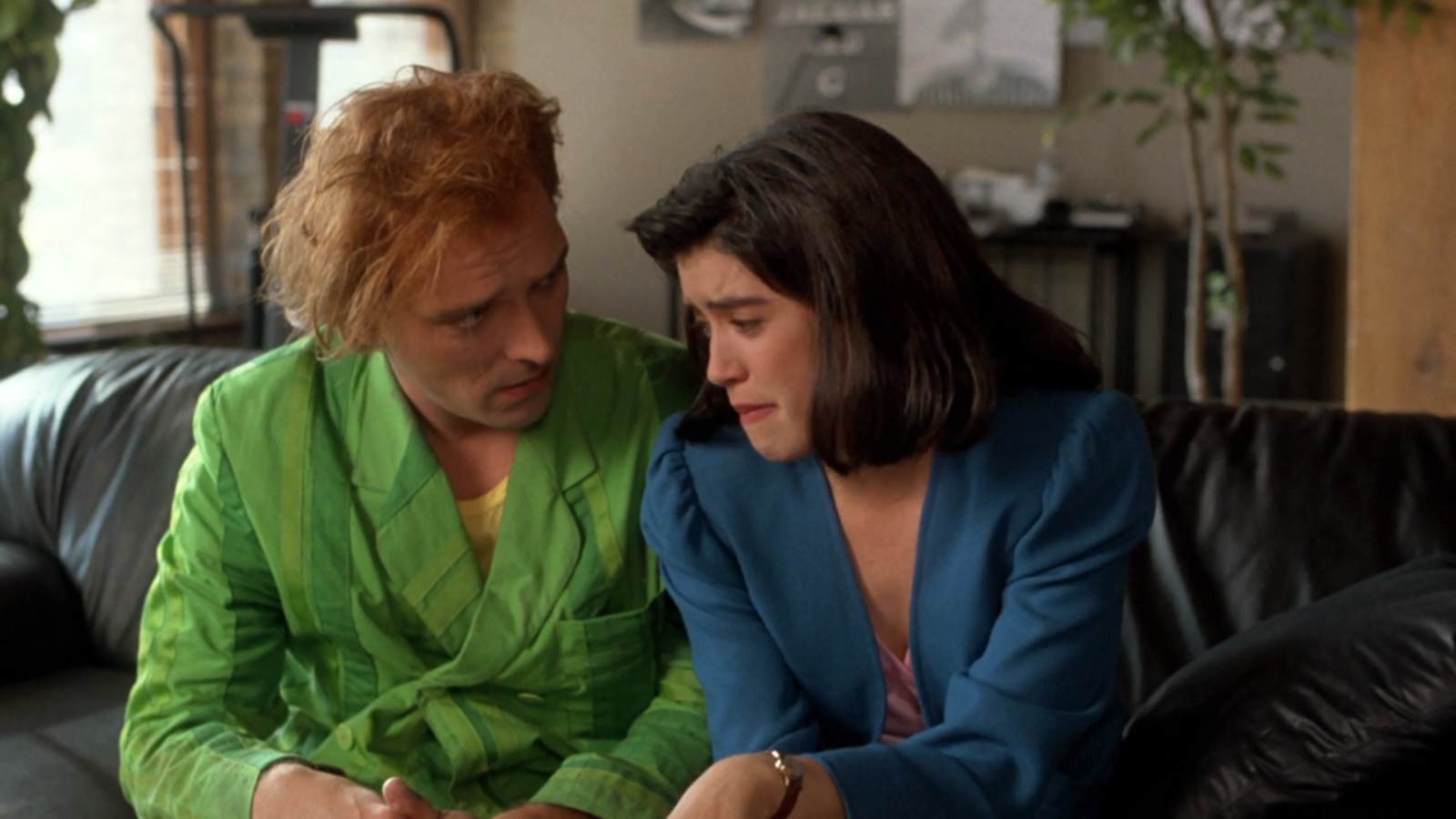 Phoebe Cates in a green robe and blue jacket HD Wallpaper