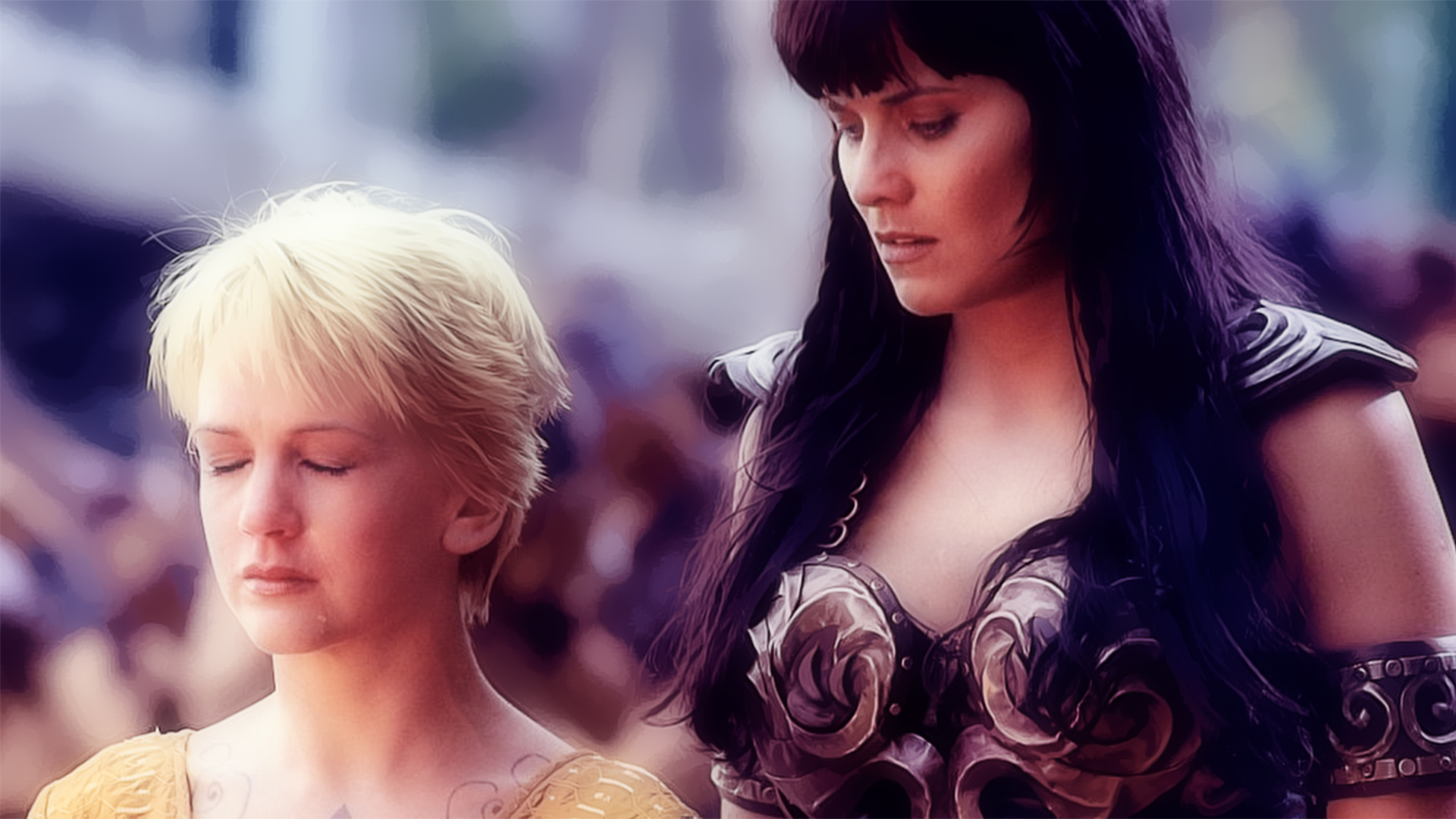 Xena and Gabrielle from Xena: Warrior Princess HD Wallpaper